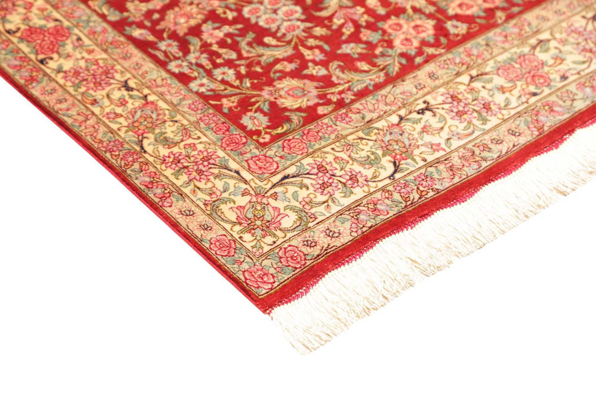 perserteppich-ghom-98-x-150-cm-seide-handgeknupft-exklusiv-4 Ghom Perserteppich aus Iran, 98 × 150 cm