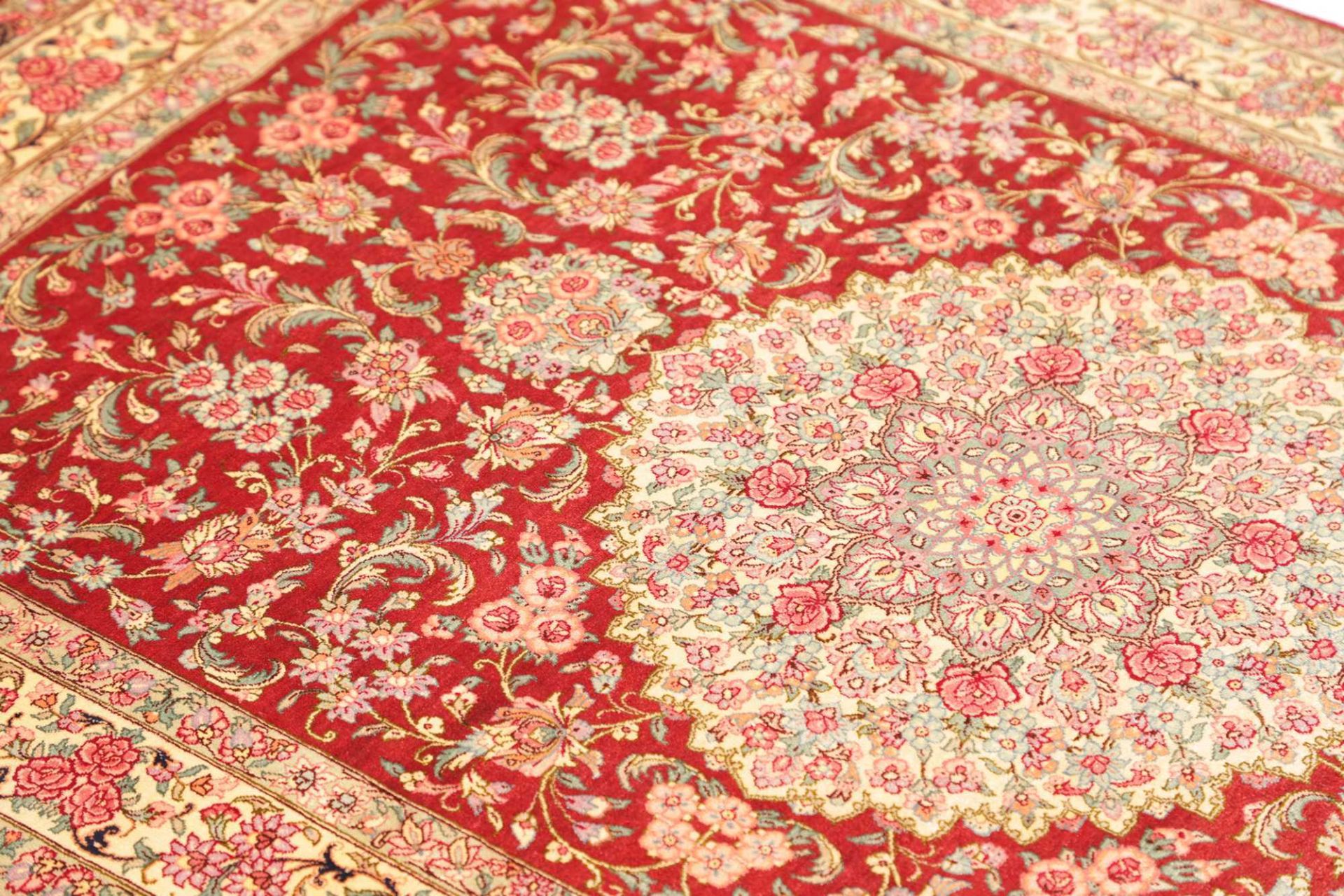 perserteppich-ghom-98-x-150-cm-seide-handgeknupft-exklusiv-6 Ghom Perserteppich aus Iran, 98 × 150 cm
