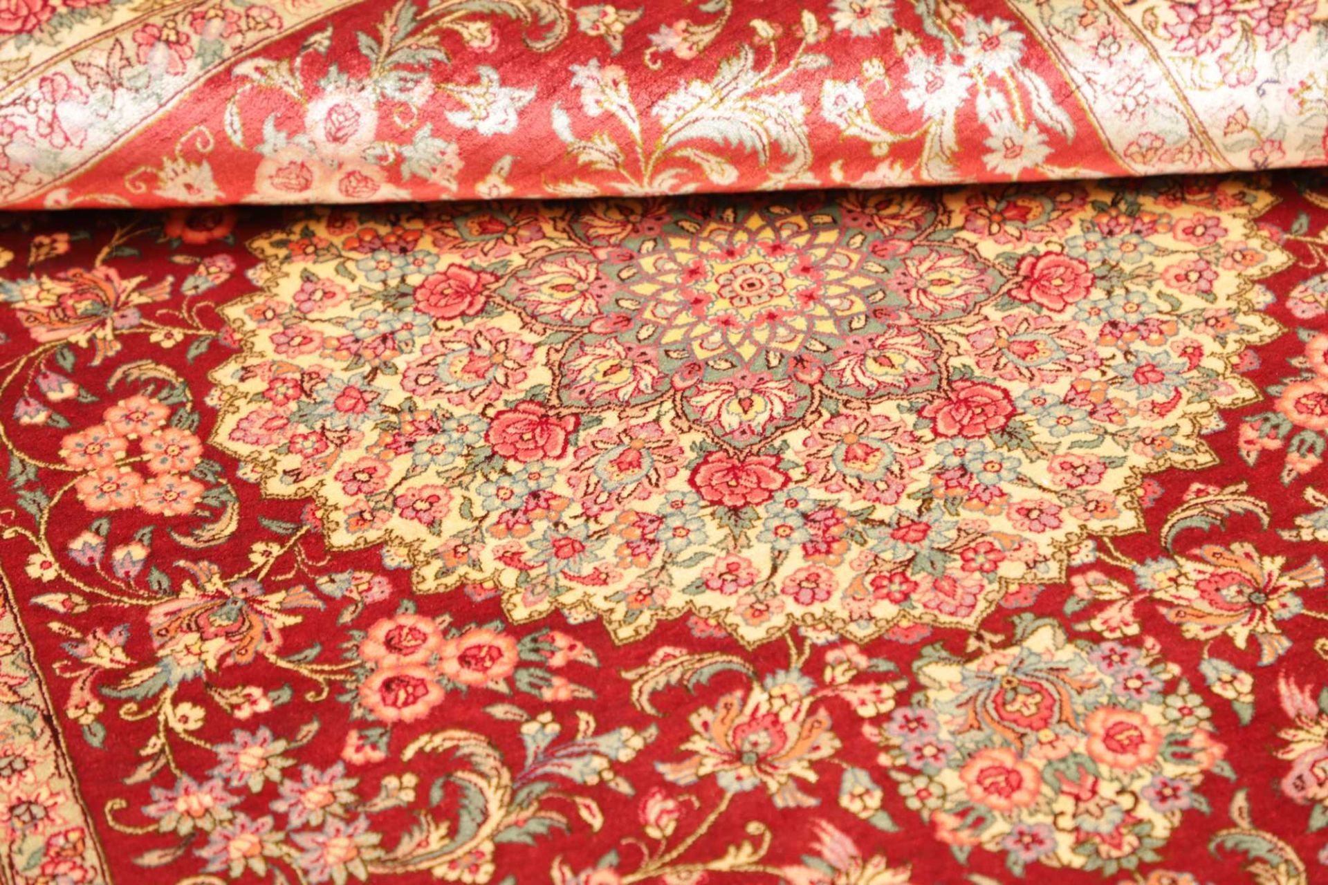 perserteppich-ghom-98-x-150-cm-seide-handgeknupft-exklusiv-10 Ghom Perserteppich aus Iran, 98 × 150 cm