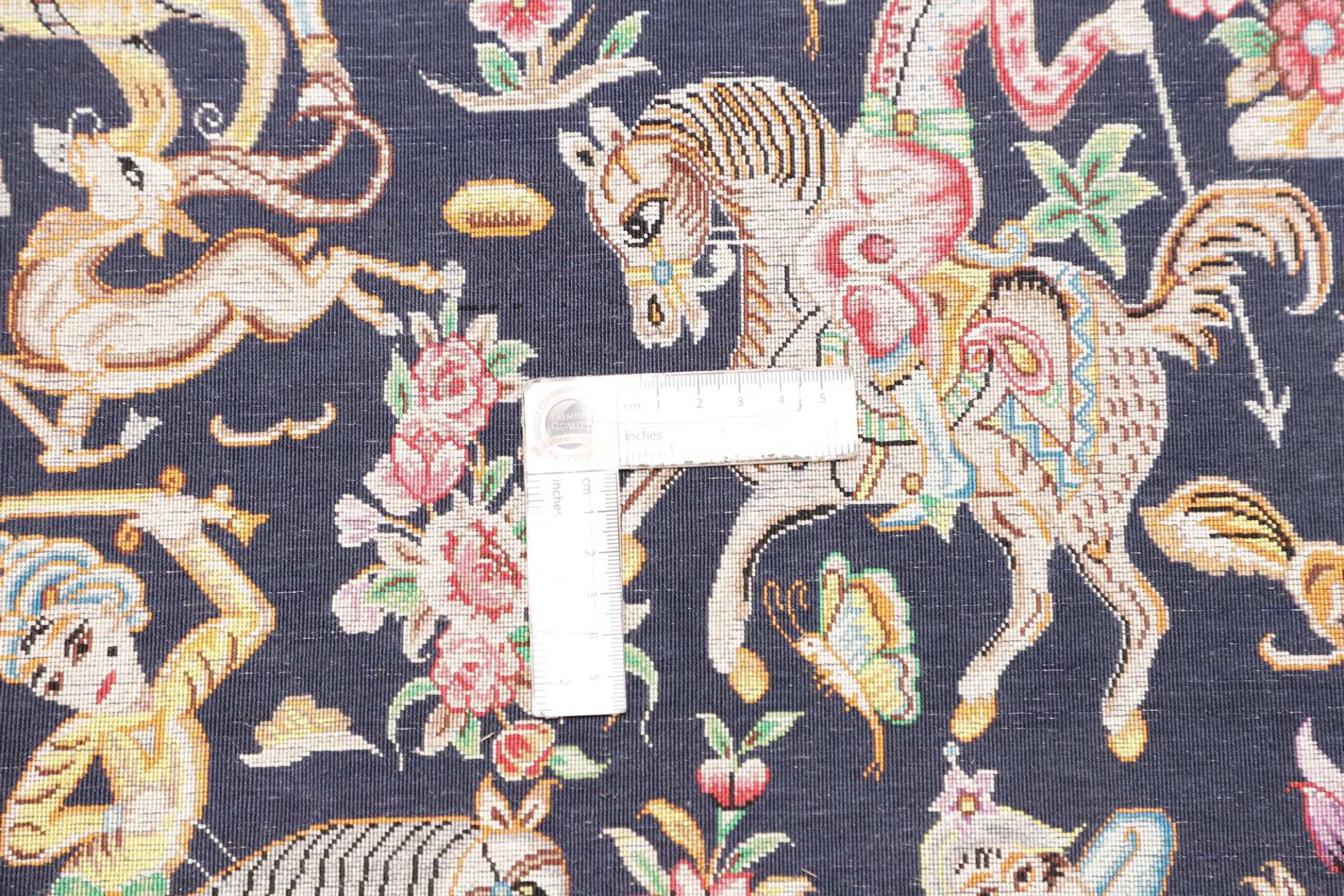 Ghom Perserteppich aus Iran, 59 × 97 cm