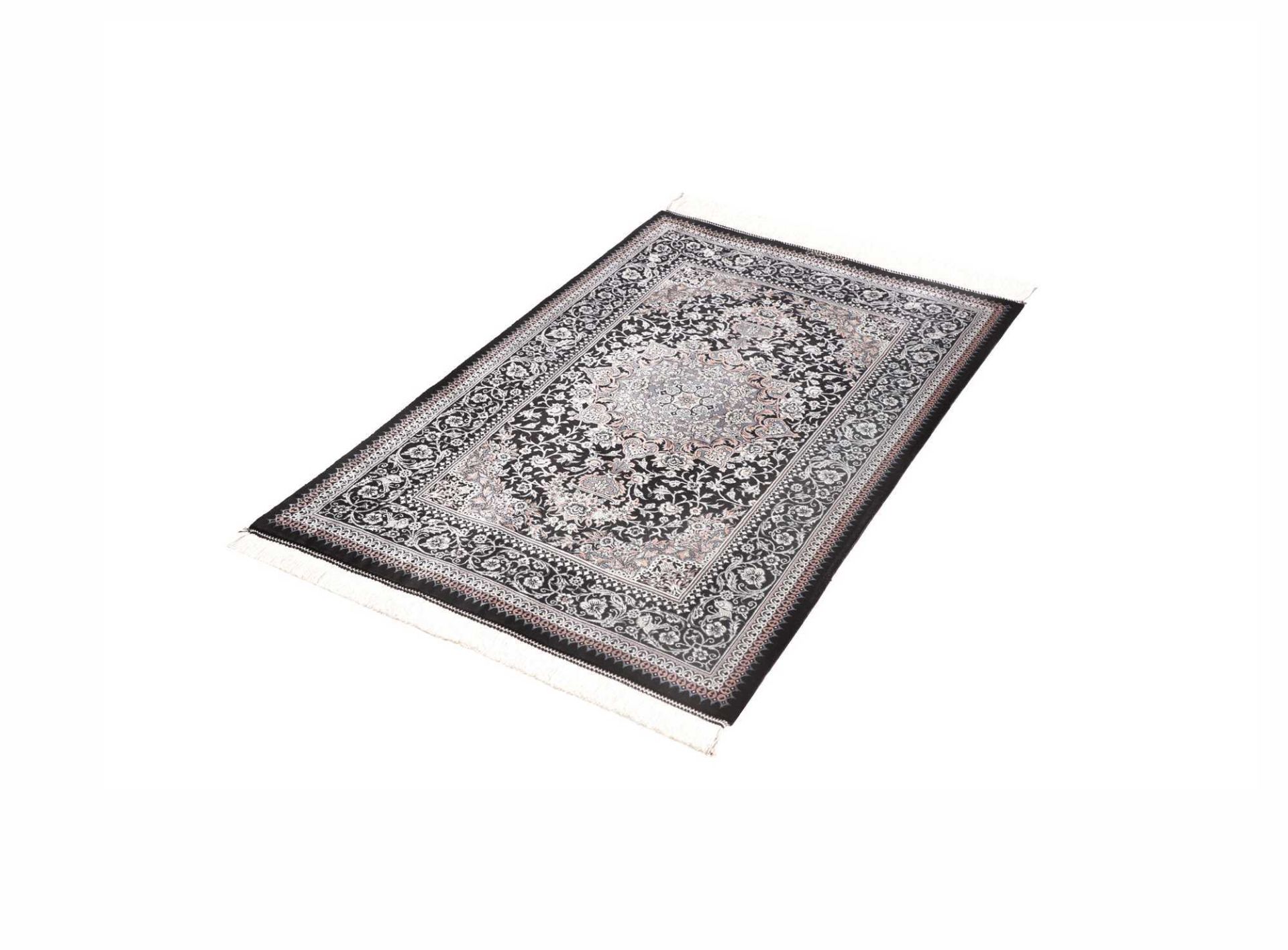 perserteppich-ghom-79-x-119-cm-seide-handgeknupft-edel-2 Ghom Perserteppich aus Iran, 79 × 119 cm