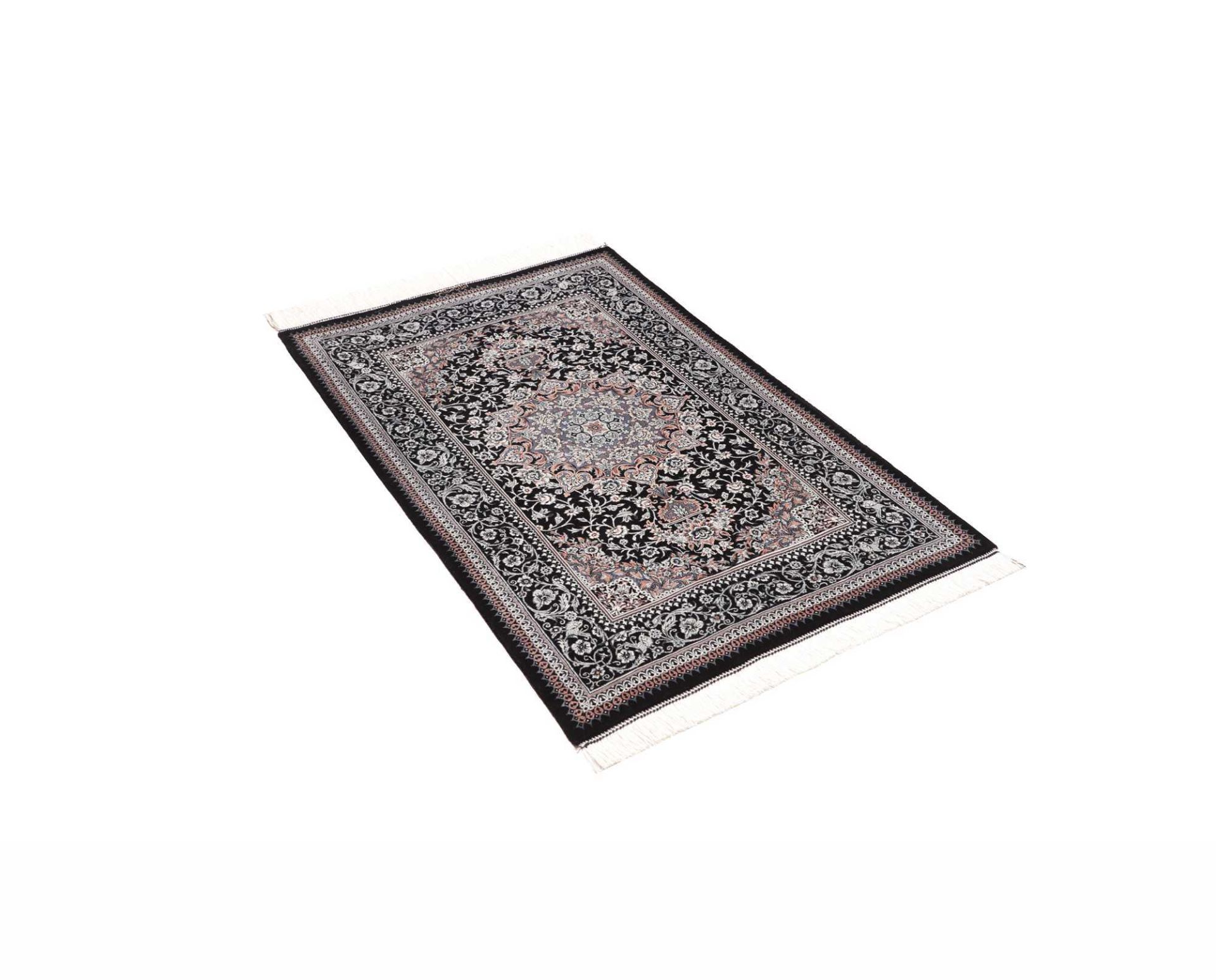 perserteppich-ghom-79-x-119-cm-seide-handgeknupft-edel-3 Ghom Perserteppich aus Iran, 79 × 119 cm