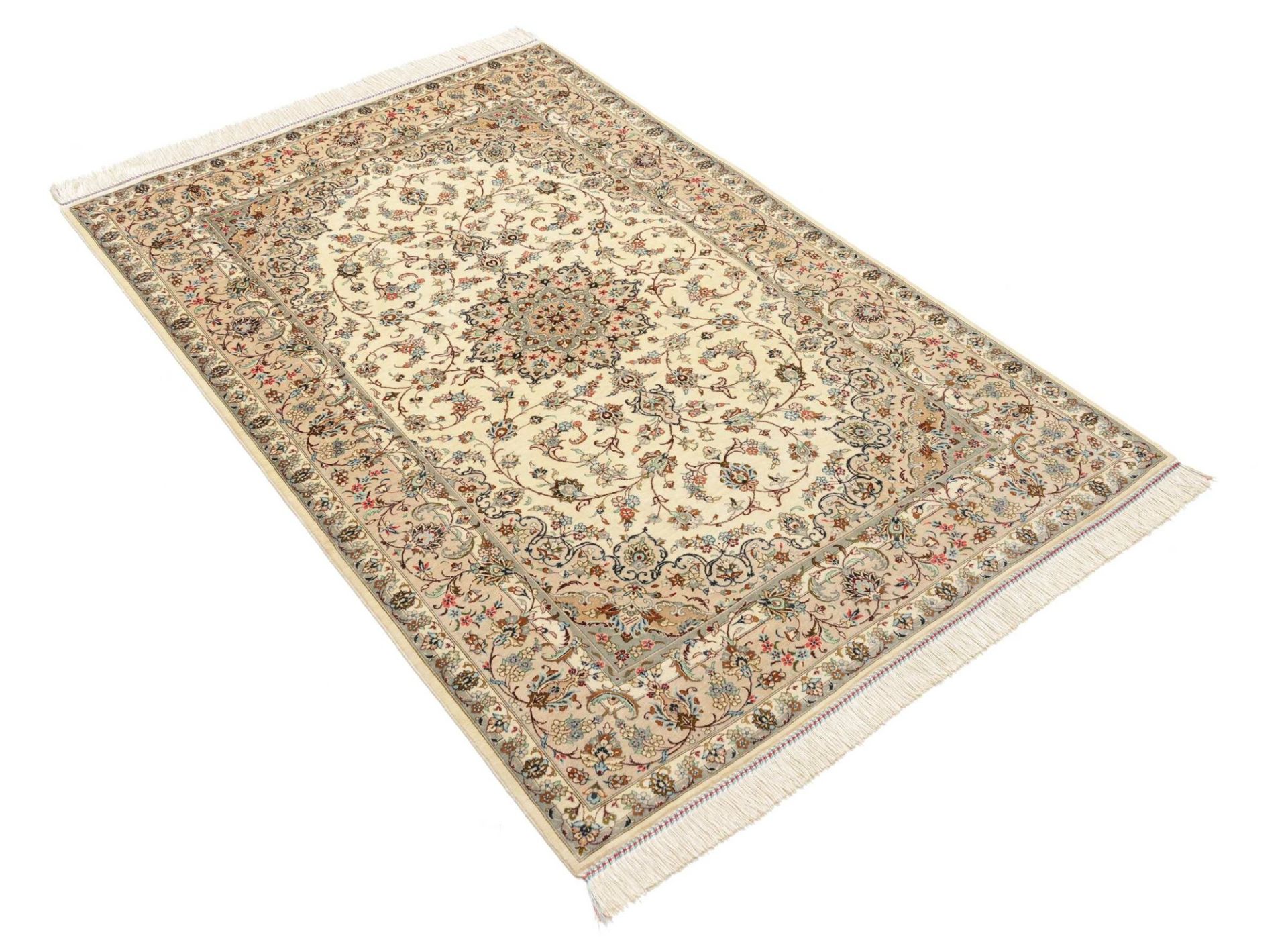 Handgeknüpfter Ghom Perserteppich 101 × 153 cm