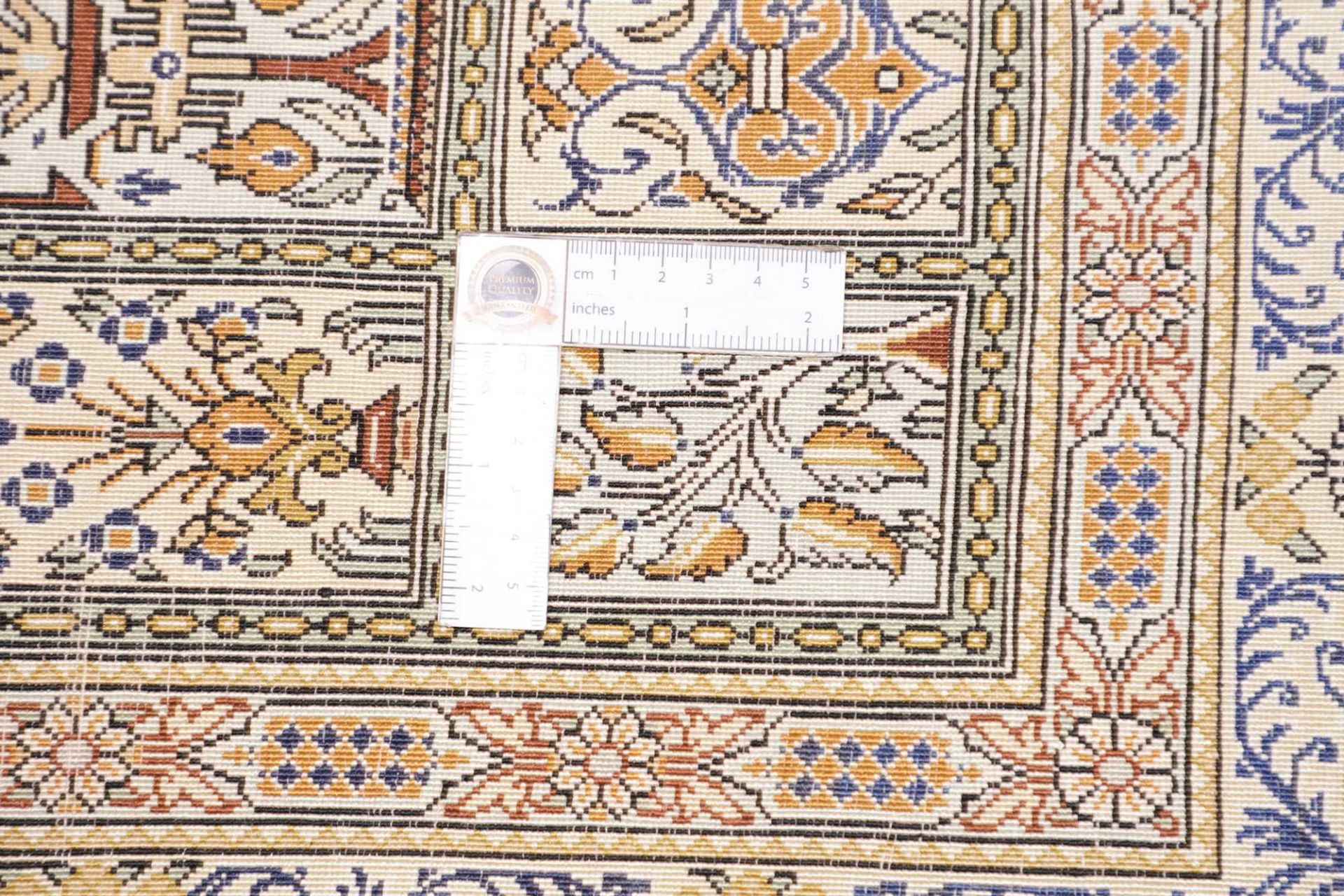 perserteppich-ghom-96-x-96-cm-seide-handgeknupft-exklusiv-10 Ghom Perserteppich aus Iran, 96 × 96 cm