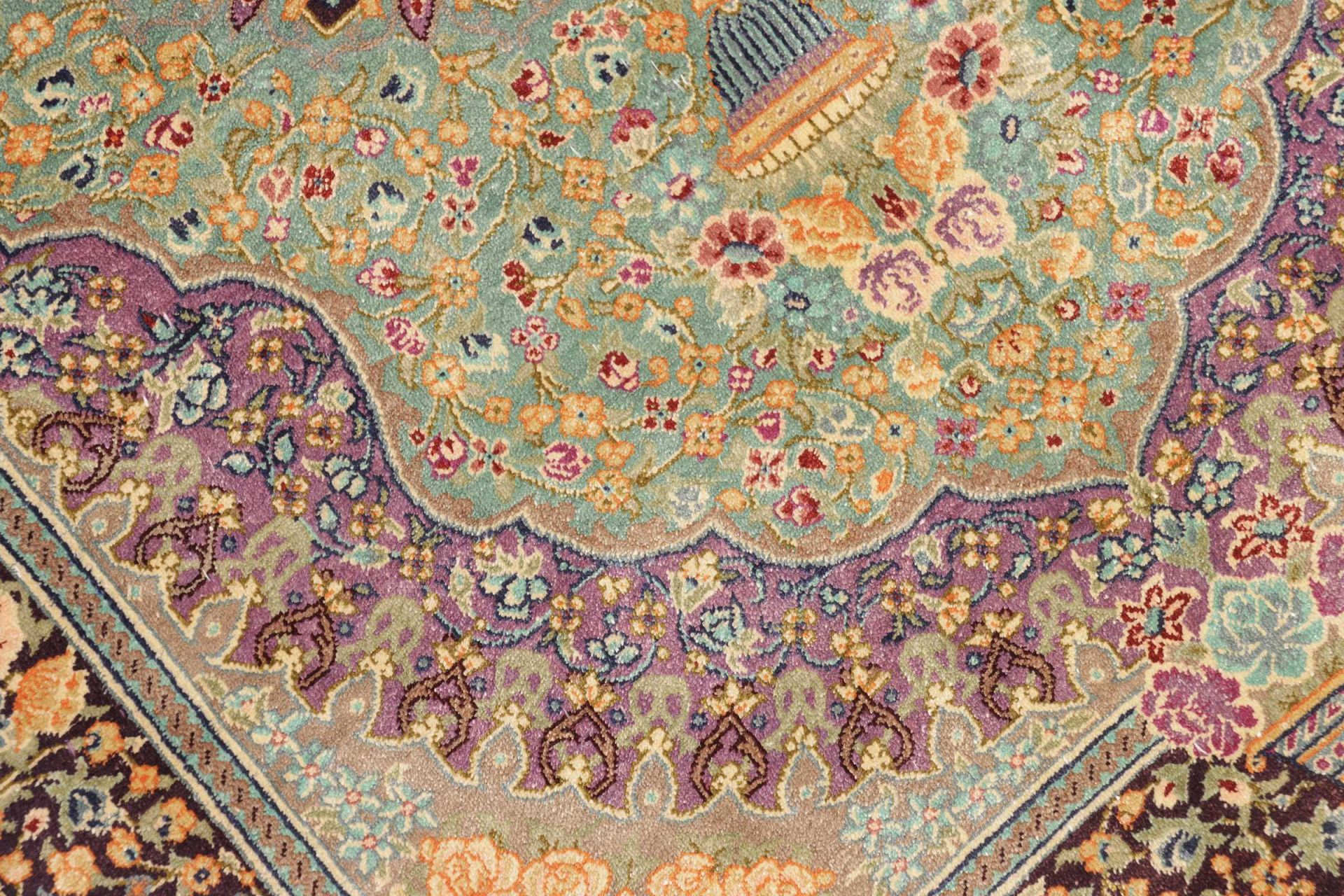 Ghom Perserteppich aus Iran, 61 × 83 cm