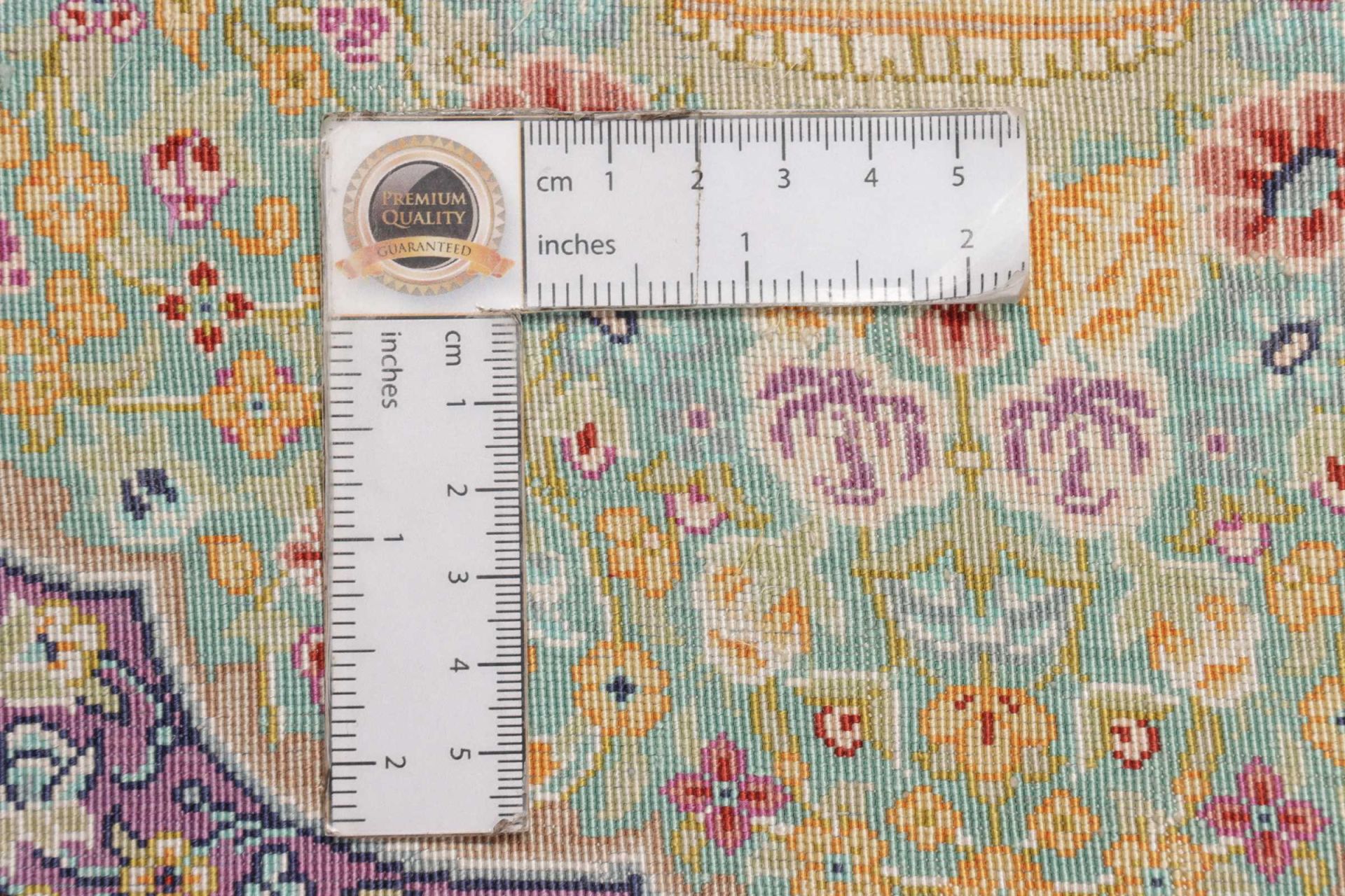 Ghom Perserteppich aus Iran, 61 × 83 cm