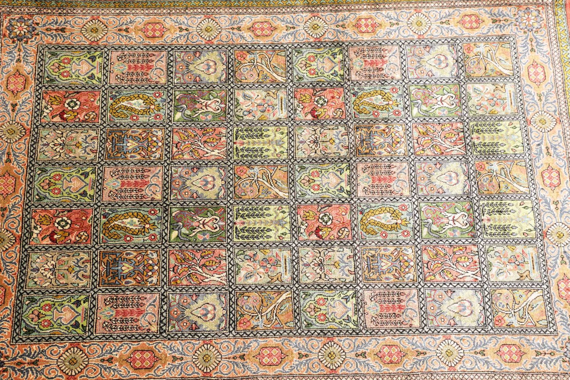 perserteppich-ghom-61-x-89-cm-100-seide-handgeknupft-edel-6 Handgeknüpfter Ghom Perserteppich 61 × 89 cm