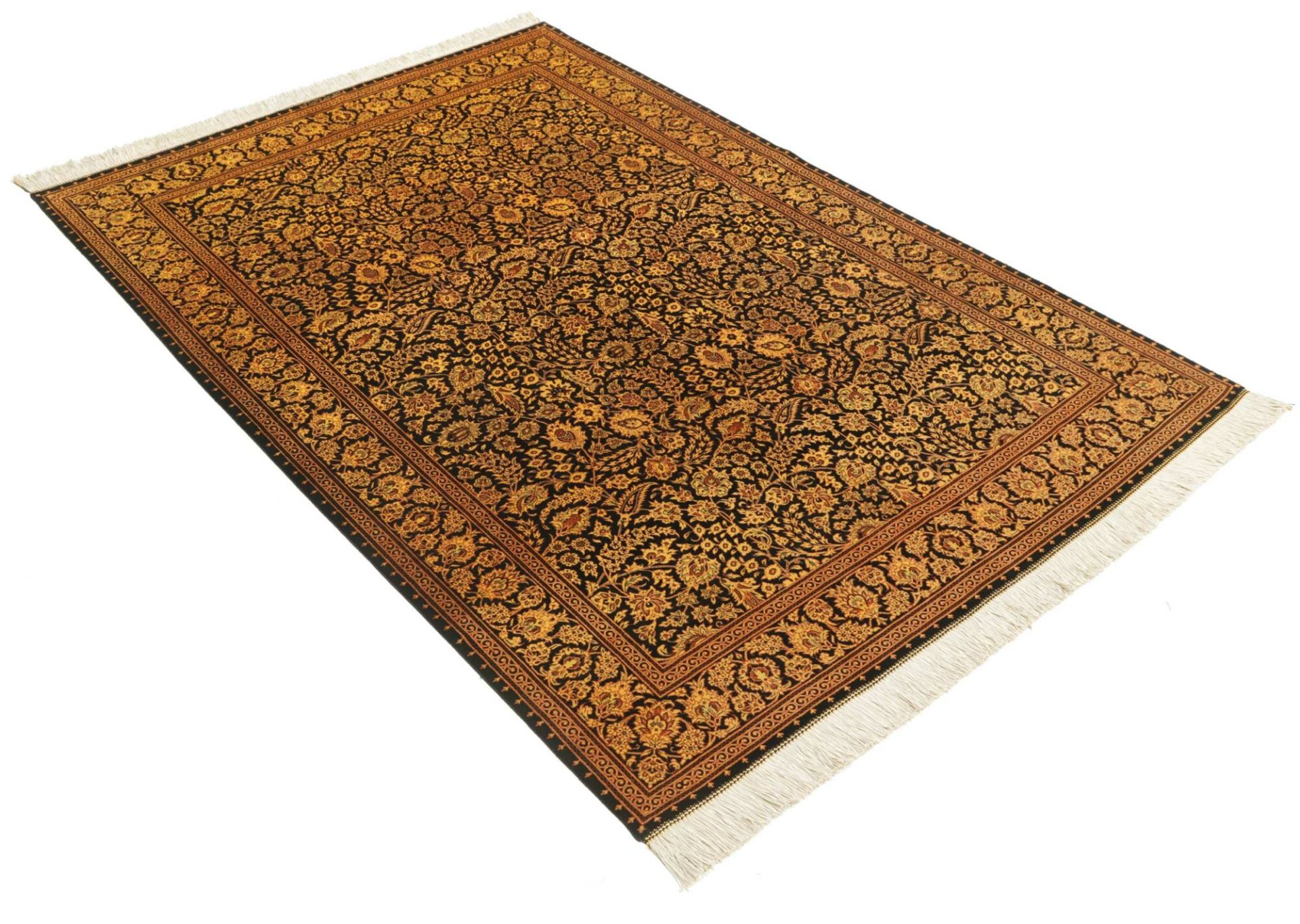 perserteppich-ghom-136-x-202-cm-seide-handgeknupft-exklusiv-1 Handgeknüpfter Ghom Perserteppich 136 × 202 cm
