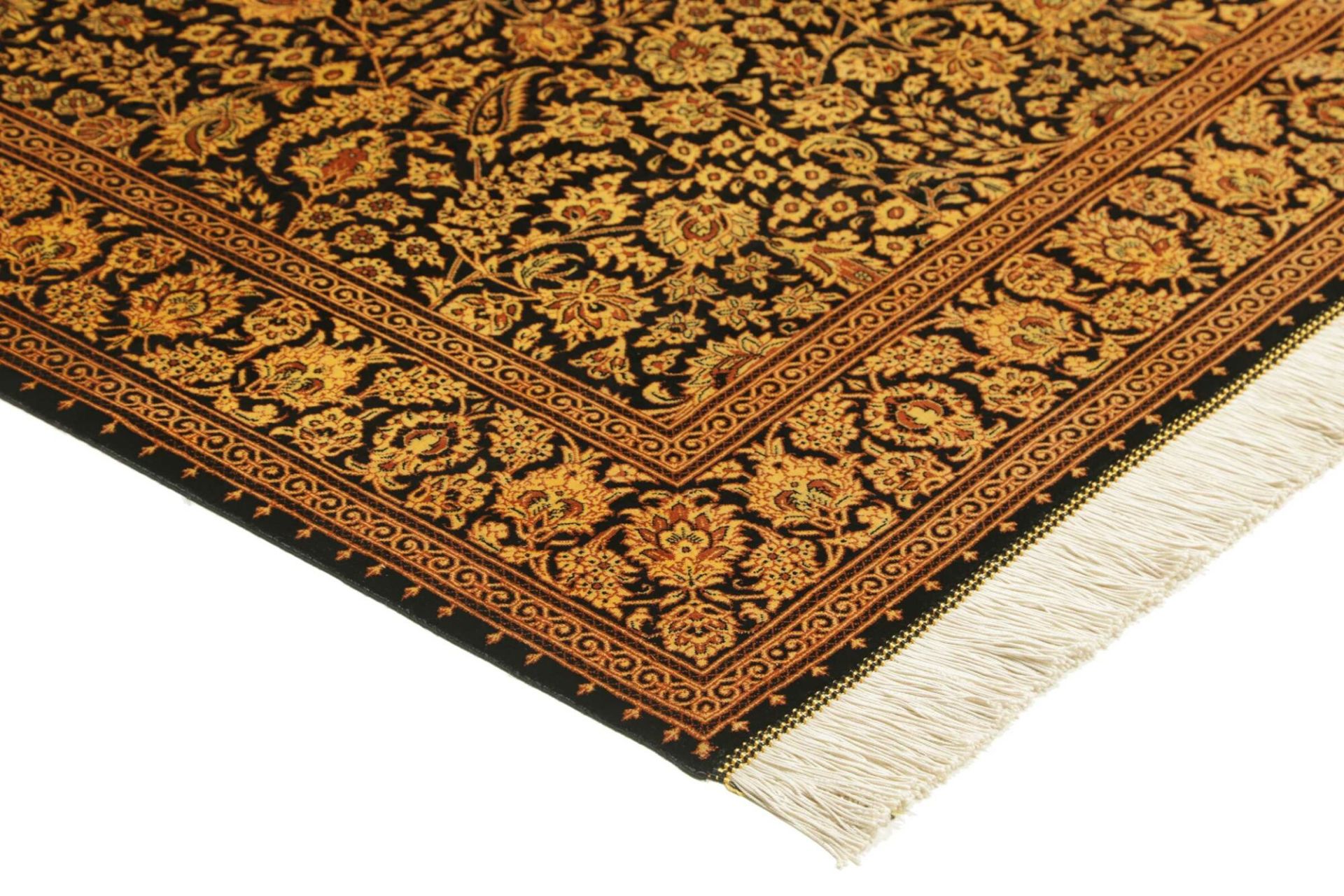 perserteppich-ghom-136-x-202-cm-seide-handgeknupft-exklusiv-2 Handgeknüpfter Ghom Perserteppich 136 × 202 cm