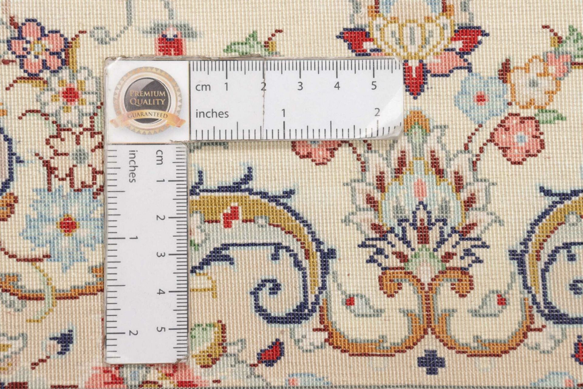 Handgeknüpfter Ghom Perserteppich, 101 × 152 cm, Seide