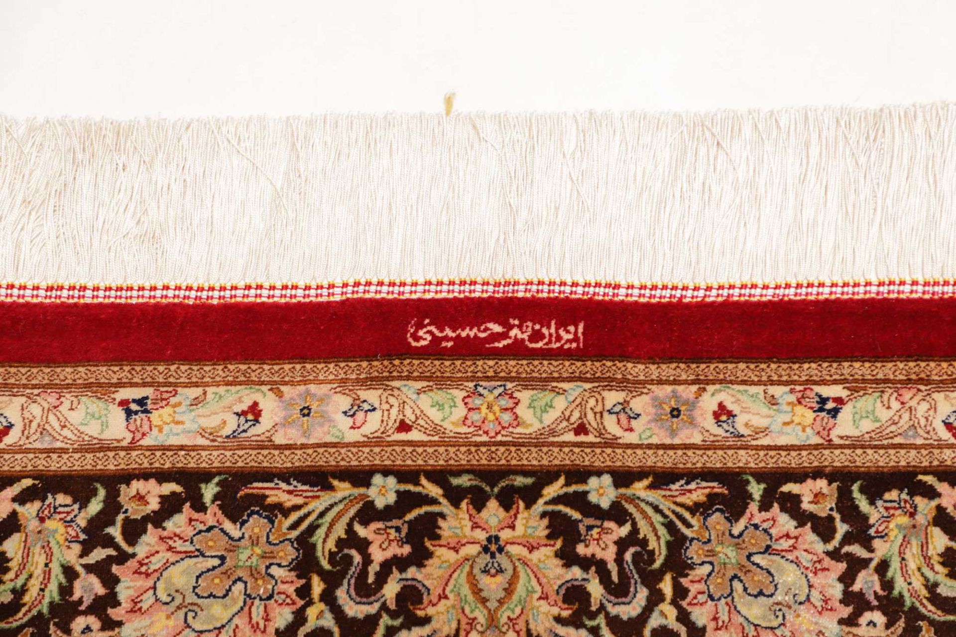 Ghom Perserteppich aus Iran, 136 × 196 cm