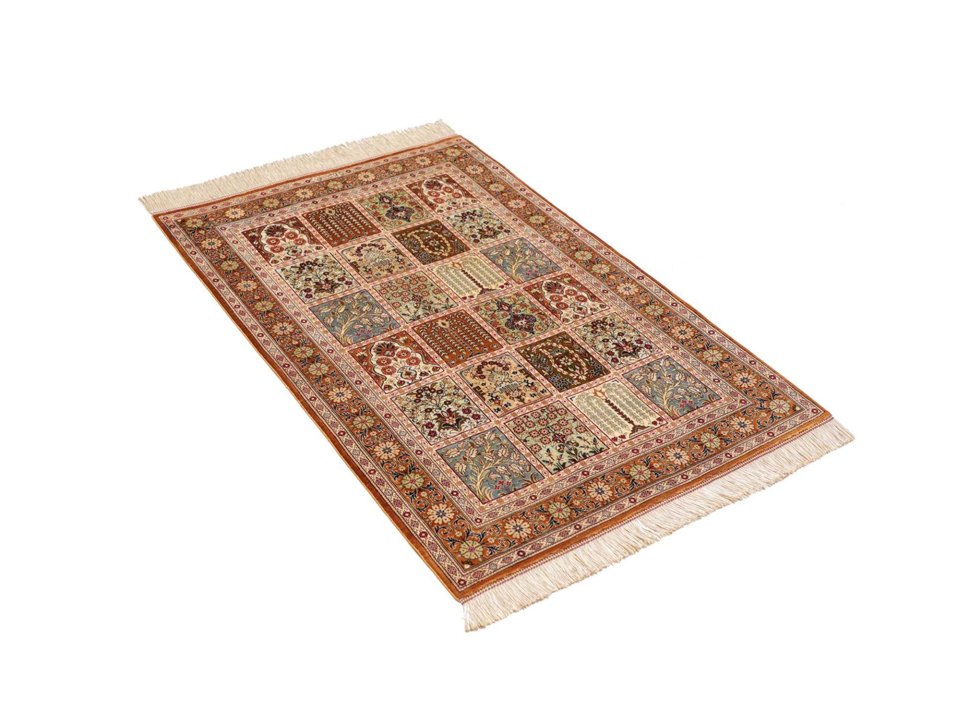 perserteppich-ghom-81-x-119-cm-seide-handgeknupft-exklusiv-3 Ghom Perserteppich 81 × 119 cm aus Seide, handgeknüpft