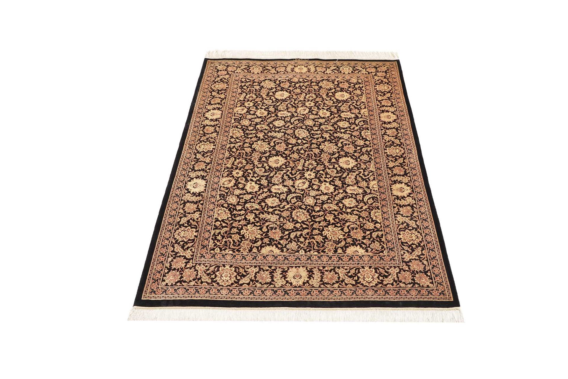Ghom Perserteppich aus Iran, 101 × 150 cm