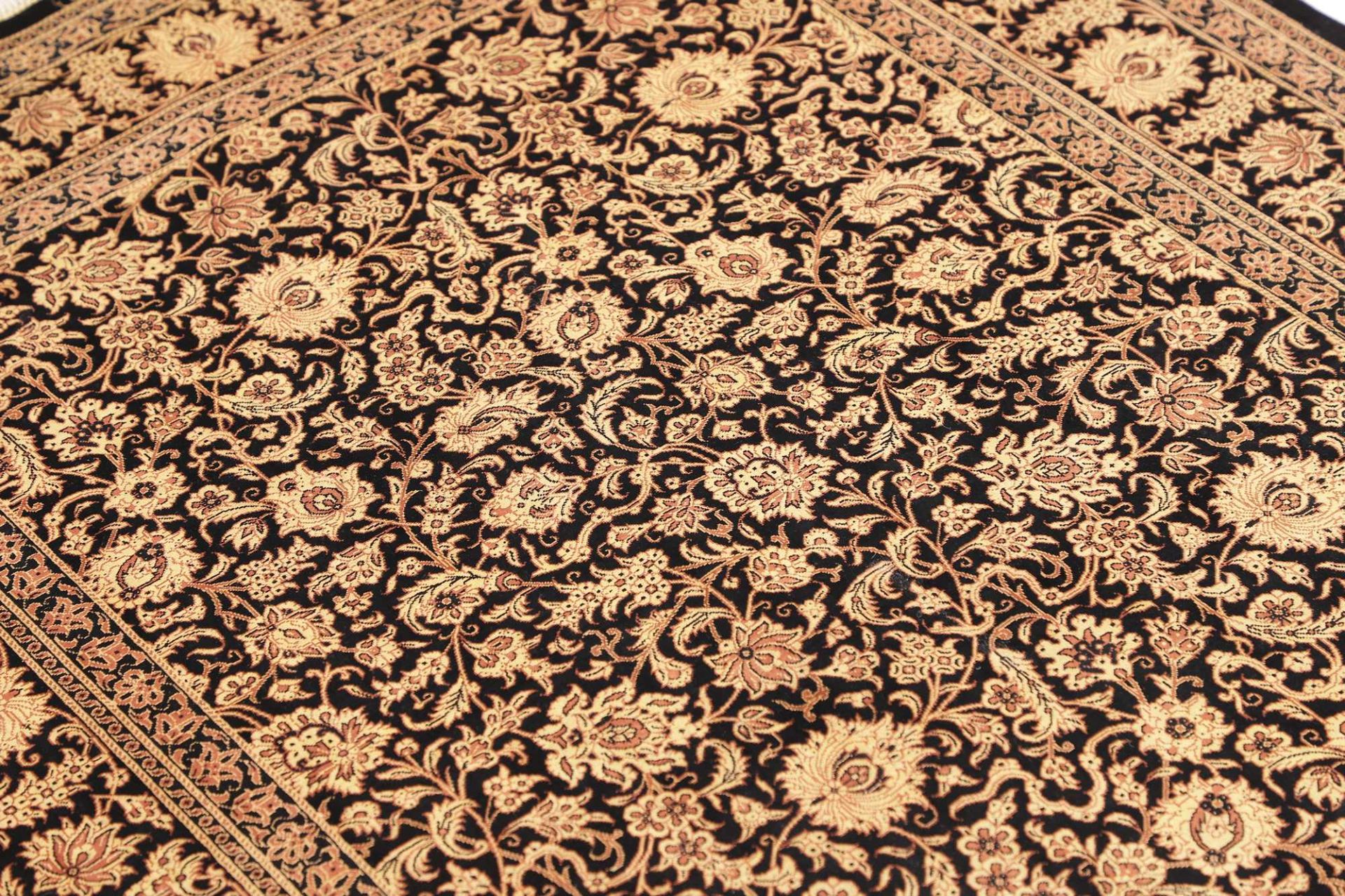 Ghom Perserteppich aus Iran, 101 × 150 cm