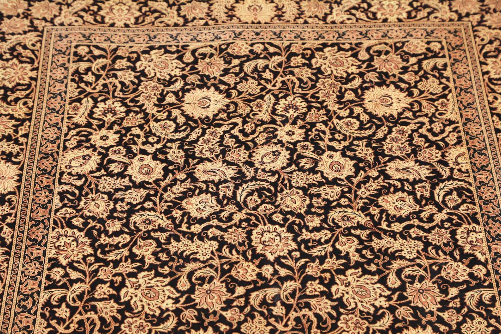 Ghom Perserteppich aus Iran, 101 × 150 cm