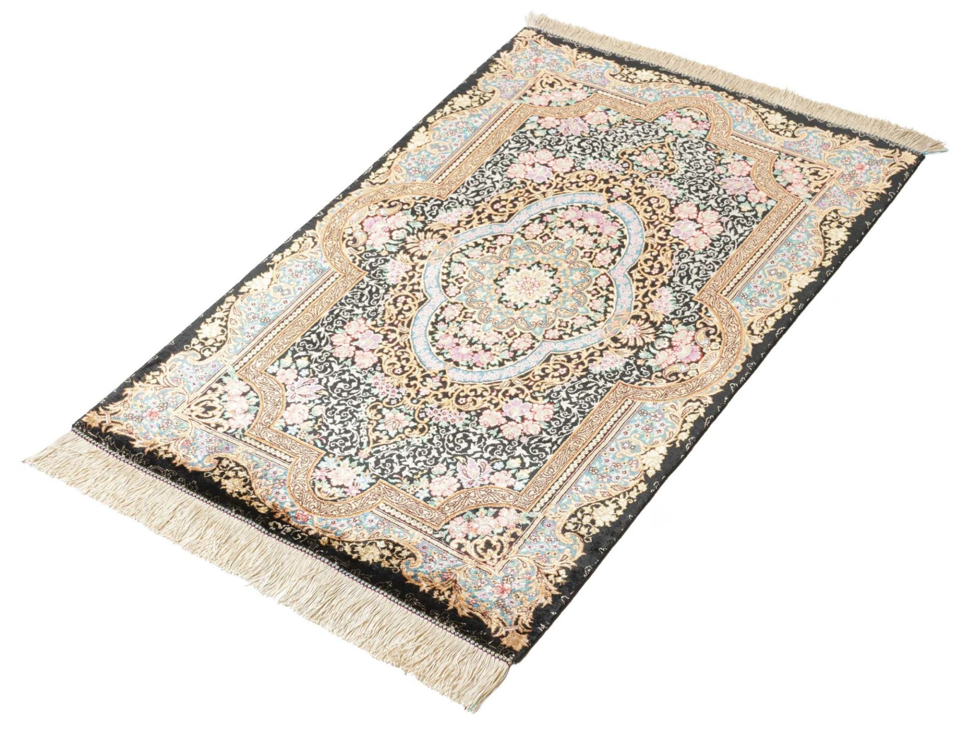 perserteppich-ghom-60-x-89-cm-seide-handgeknupft-exklusiv-11 Handgeknüpfter Ghom Perserteppich, 60 × 89 cm, Seide