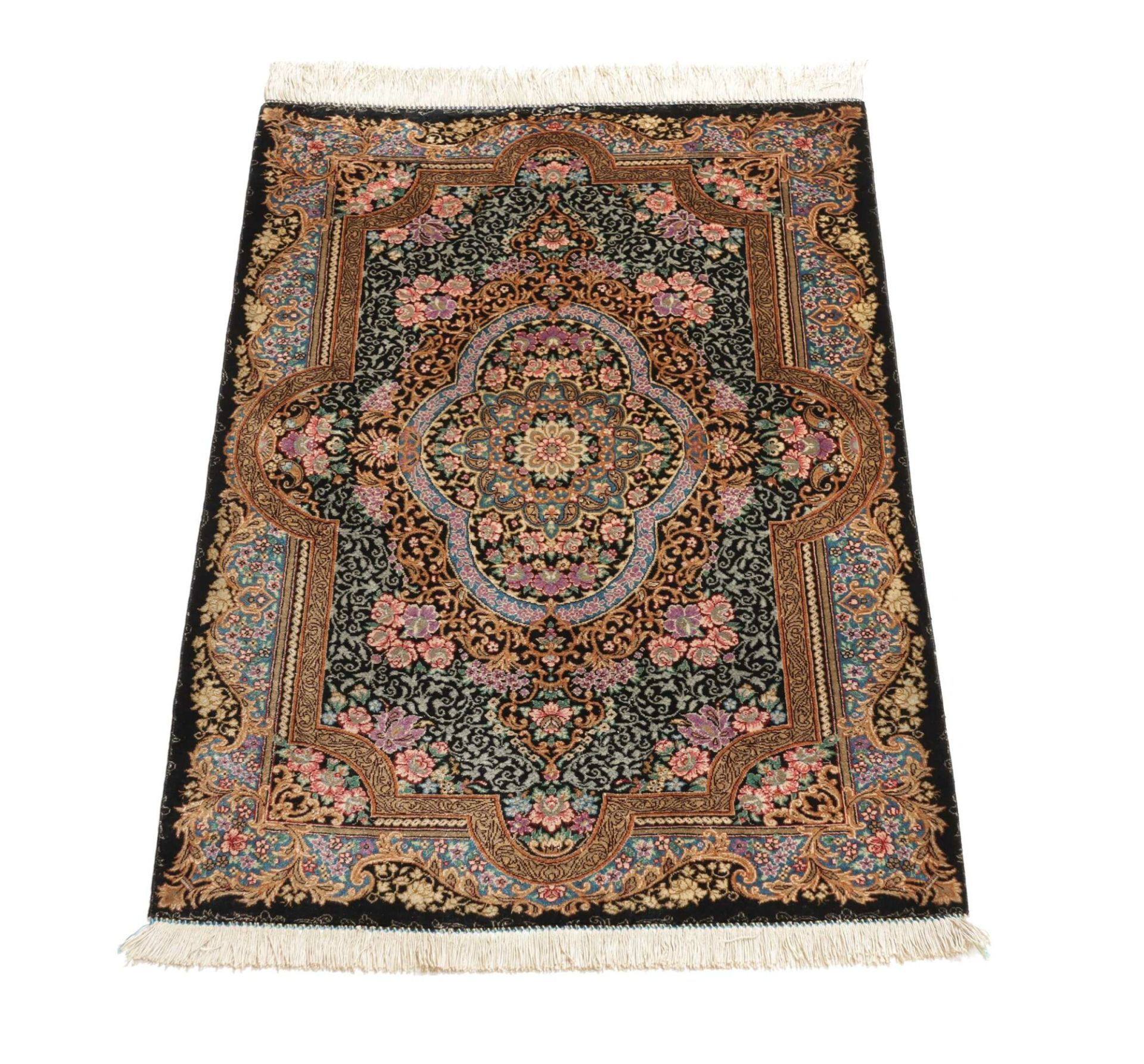 perserteppich-ghom-60-x-89-cm-seide-handgeknupft-exklusiv-13 Handgeknüpfter Ghom Perserteppich, 60 × 89 cm, Seide