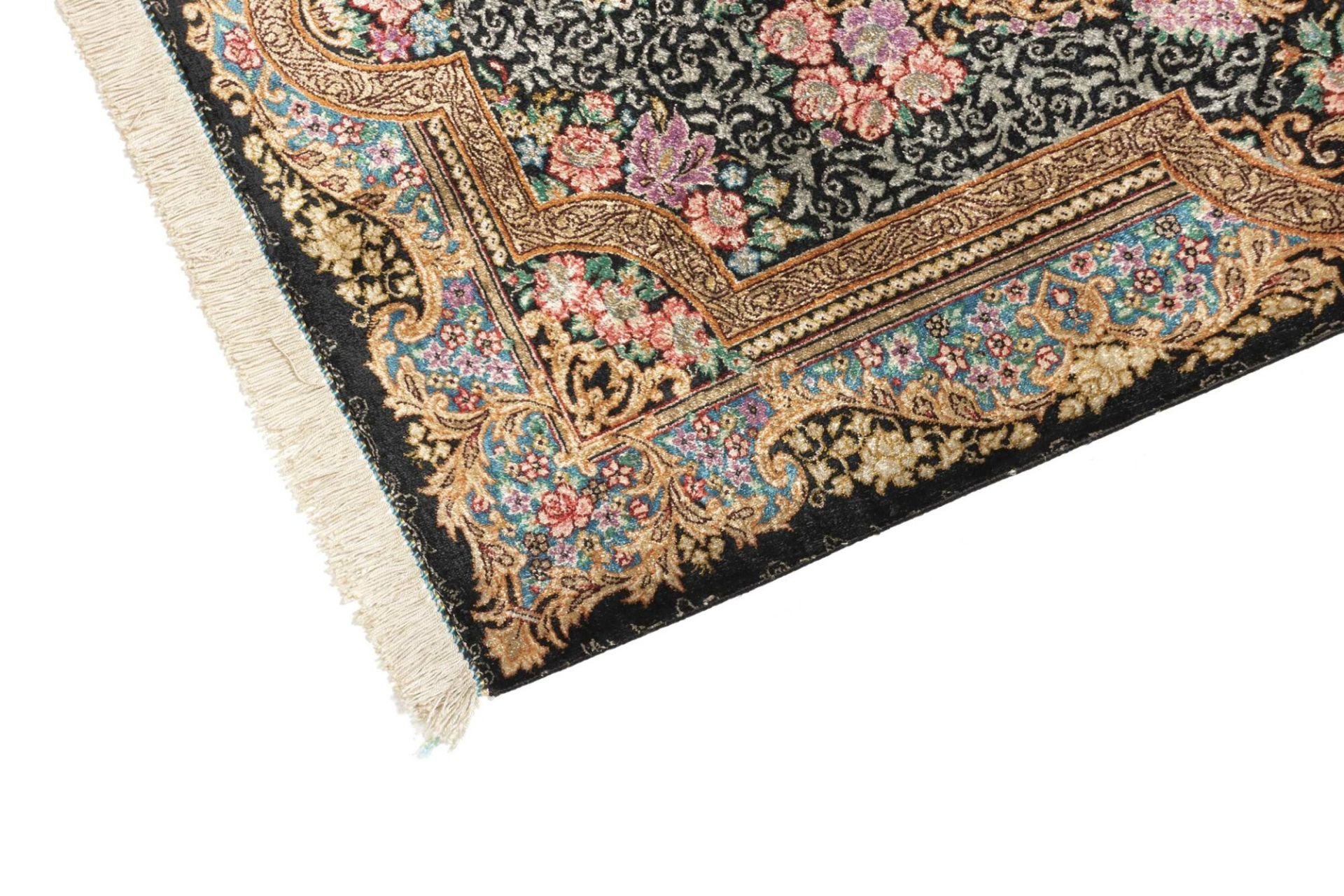 perserteppich-ghom-60-x-89-cm-seide-handgeknupft-exklusiv-16 Handgeknüpfter Ghom Perserteppich, 60 × 89 cm, Seide