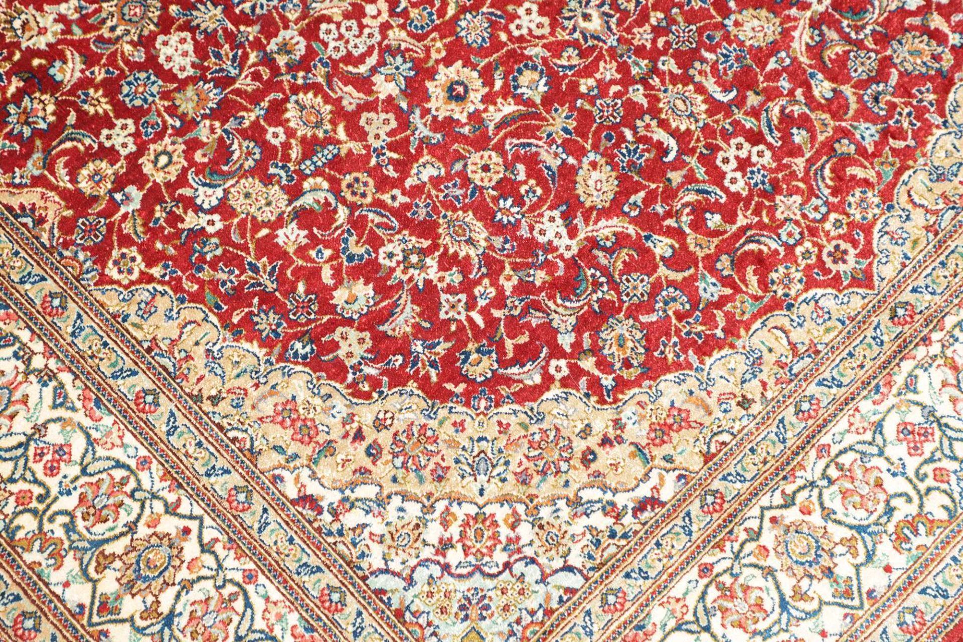 Handgeknüpfter Ghom Perserteppich 104 × 143 cm