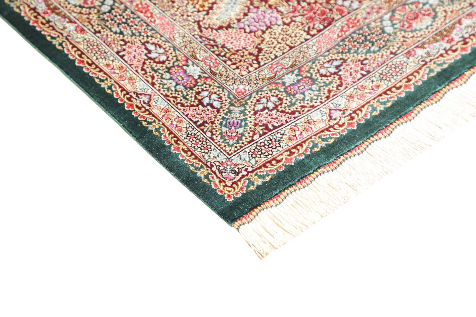 perserteppich-ghom-81-x-118-cm-seide-handgeknupft-exklusiv-4 Ghom Perserteppich 81 × 118 cm aus Seide, handgeknüpft