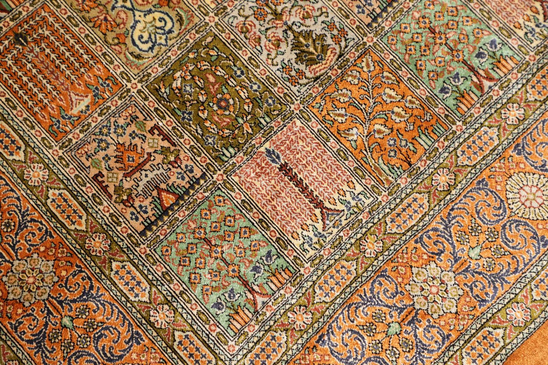 perserteppich-ghom-98-x-153-cm-100-seide-handgeknupft-exklusiv-5 Ghom Perserteppich aus Iran, 98 × 153 cm