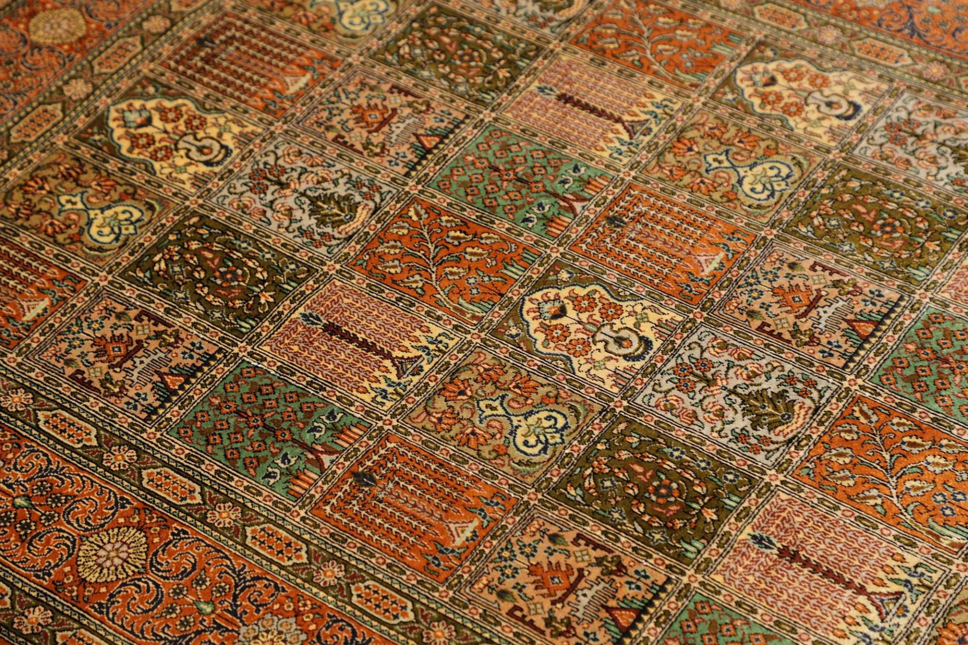 perserteppich-ghom-98-x-153-cm-100-seide-handgeknupft-exklusiv-6 Ghom Perserteppich aus Iran, 98 × 153 cm