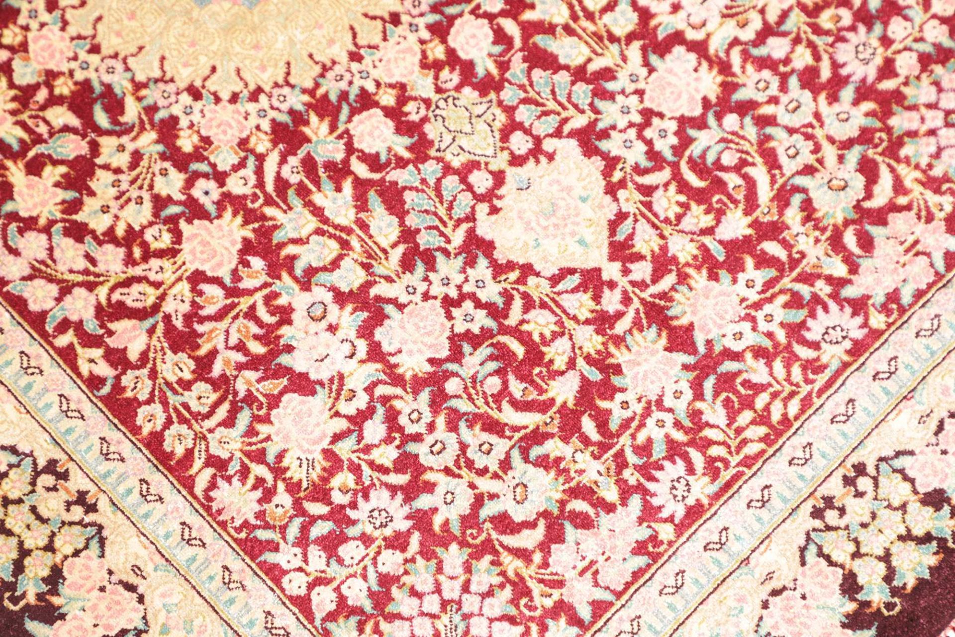 Handgeknüpfter Ghom Perserteppich 60 × 88 cm