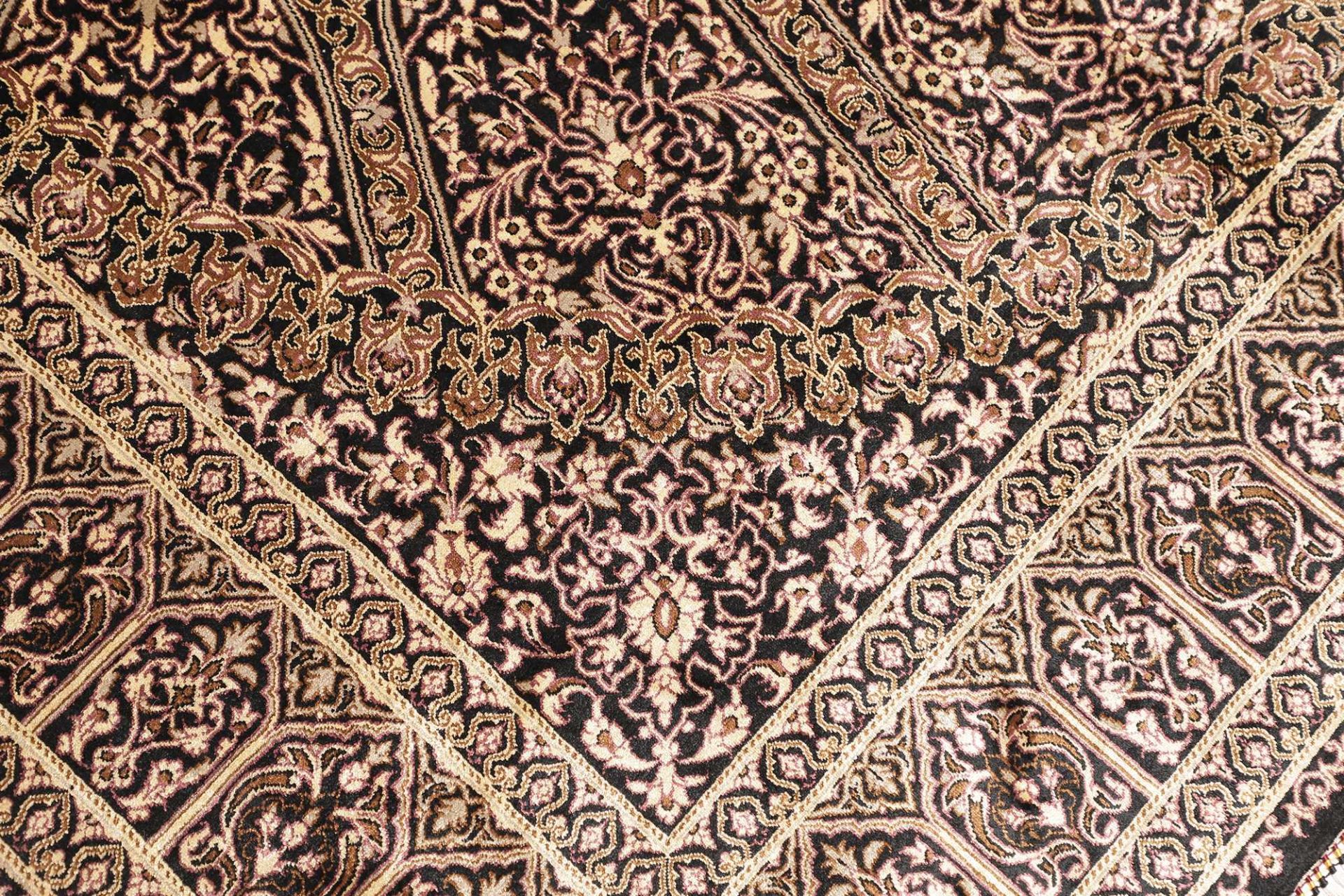 Ghom Perserteppich aus Iran, 134 × 196 cm