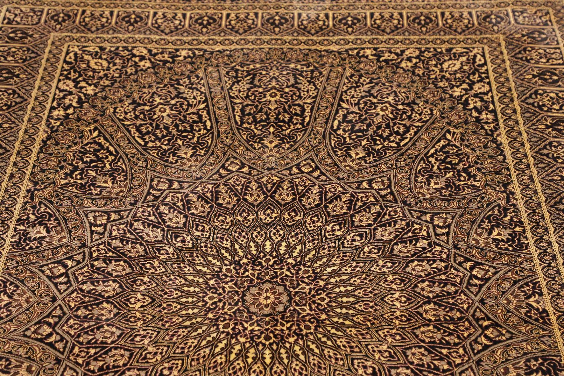Ghom Perserteppich aus Iran, 134 × 196 cm