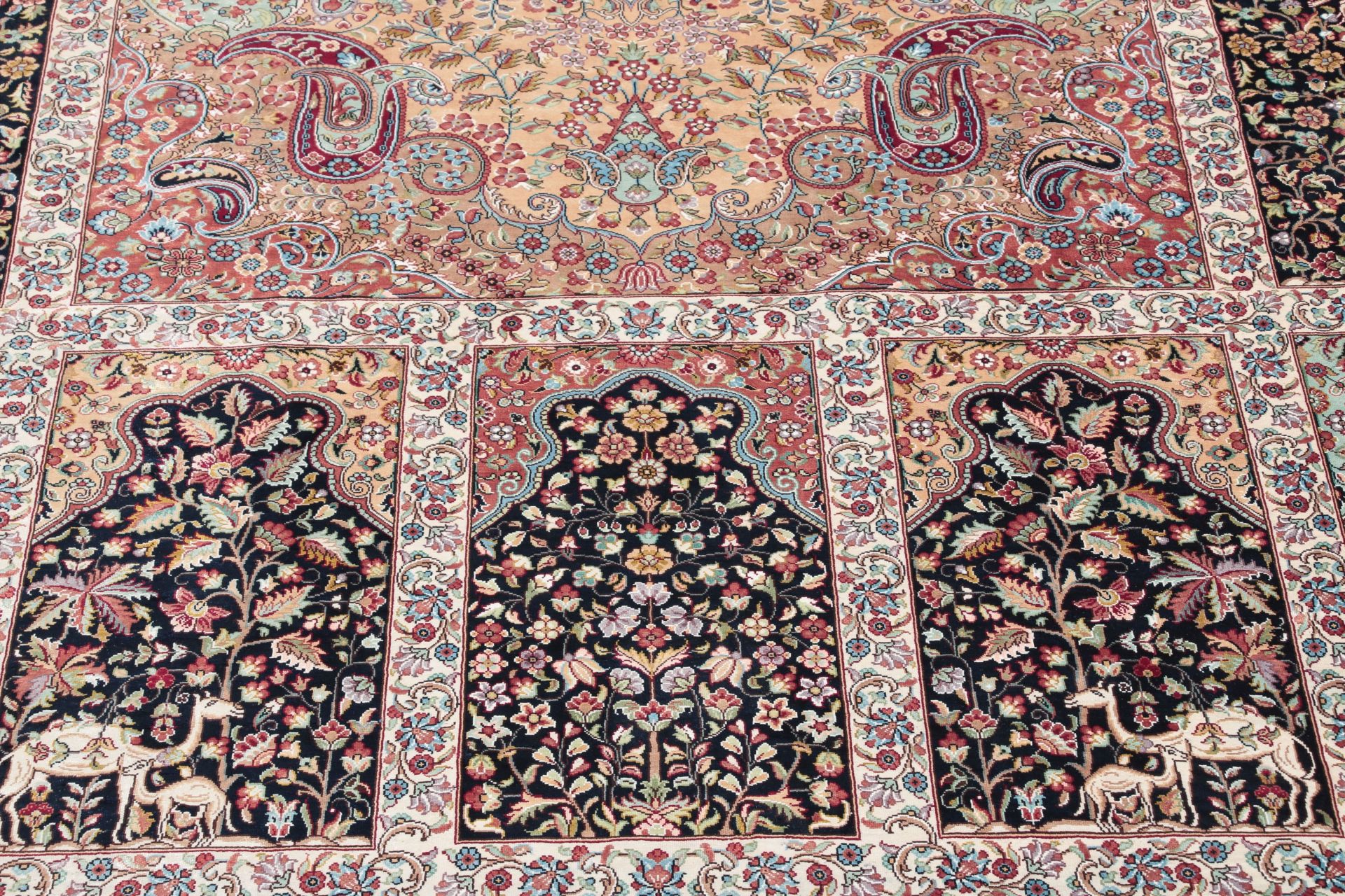 Ghom Perserteppich aus Iran, 209 × 308 cm