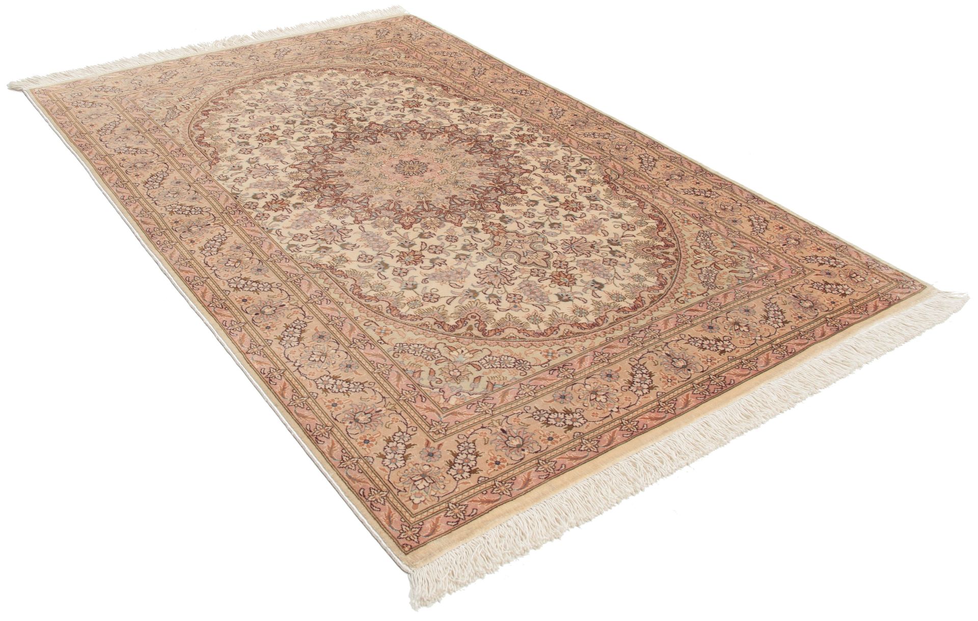 perserteppich-ghom-79-x-120-cm-seide-handgeknupft-edel-1 Ghom Perserteppich 79 × 120 cm aus Seide, handgeknüpft