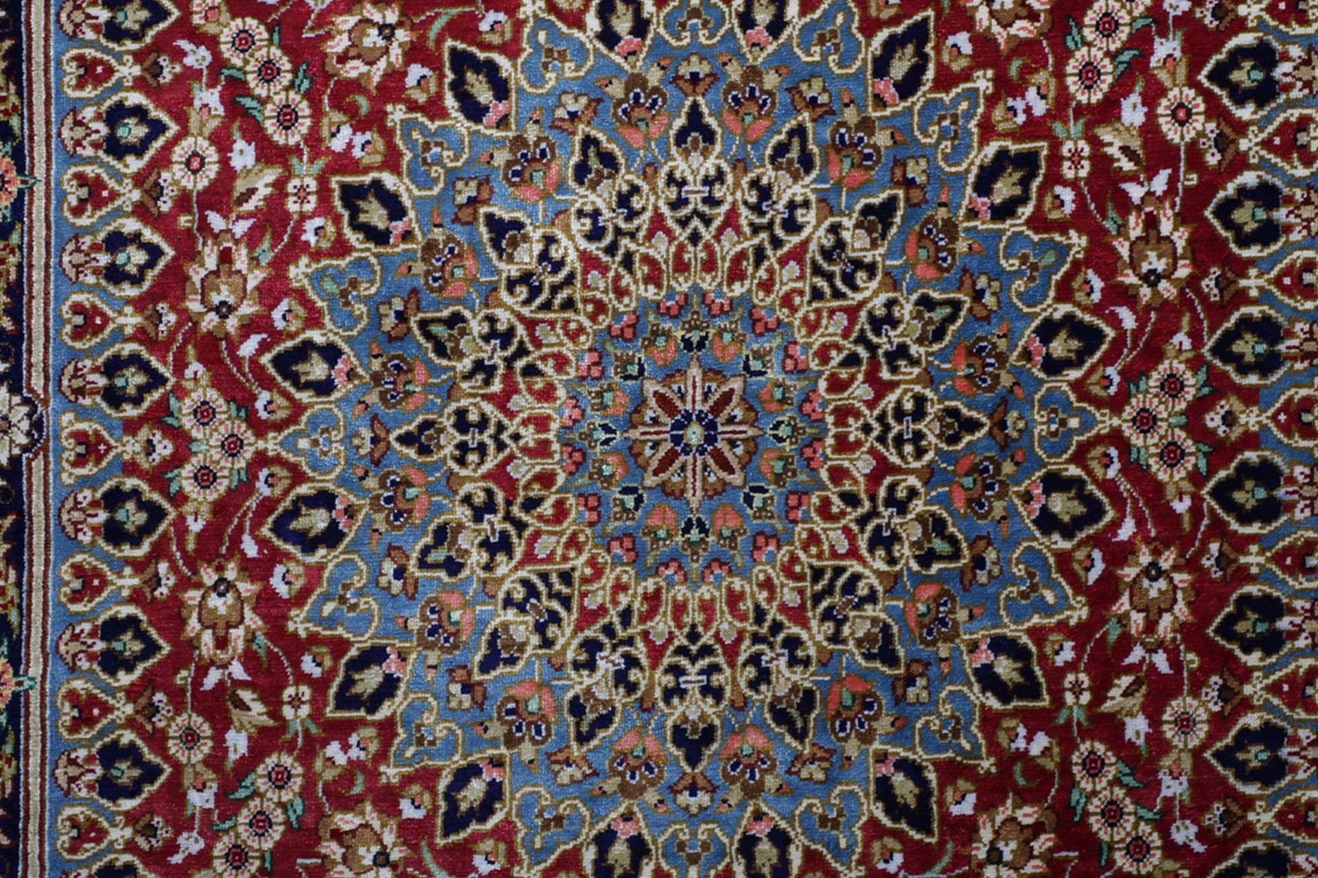 Ghom Perserteppich aus Iran, 58 × 94 cm