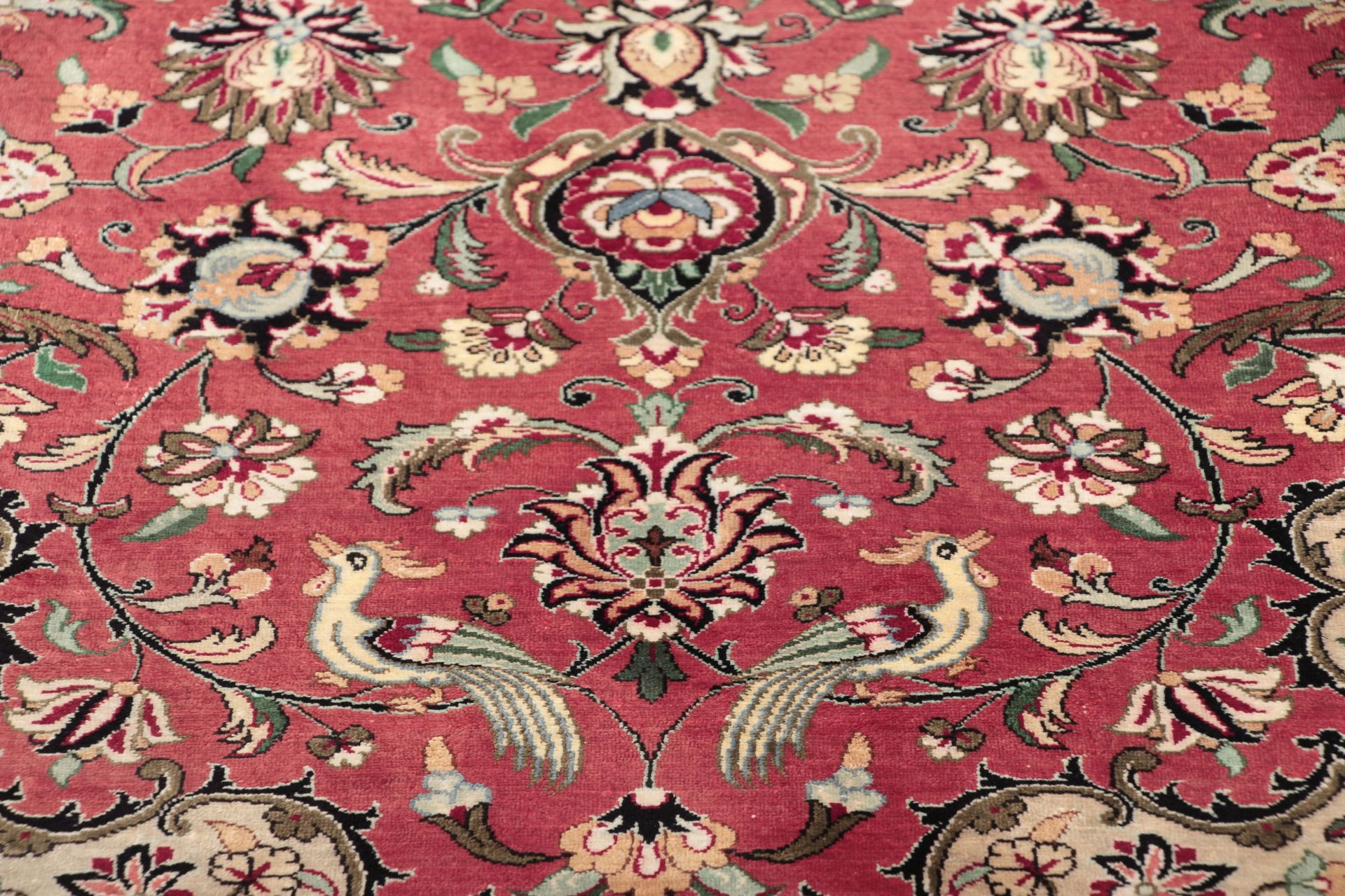 perserteppich-ghom-133-x-208-cm-seide-handgeknupft-edel-3 Ghom Perserteppich 133 × 208 cm aus Seide, handgeknüpft