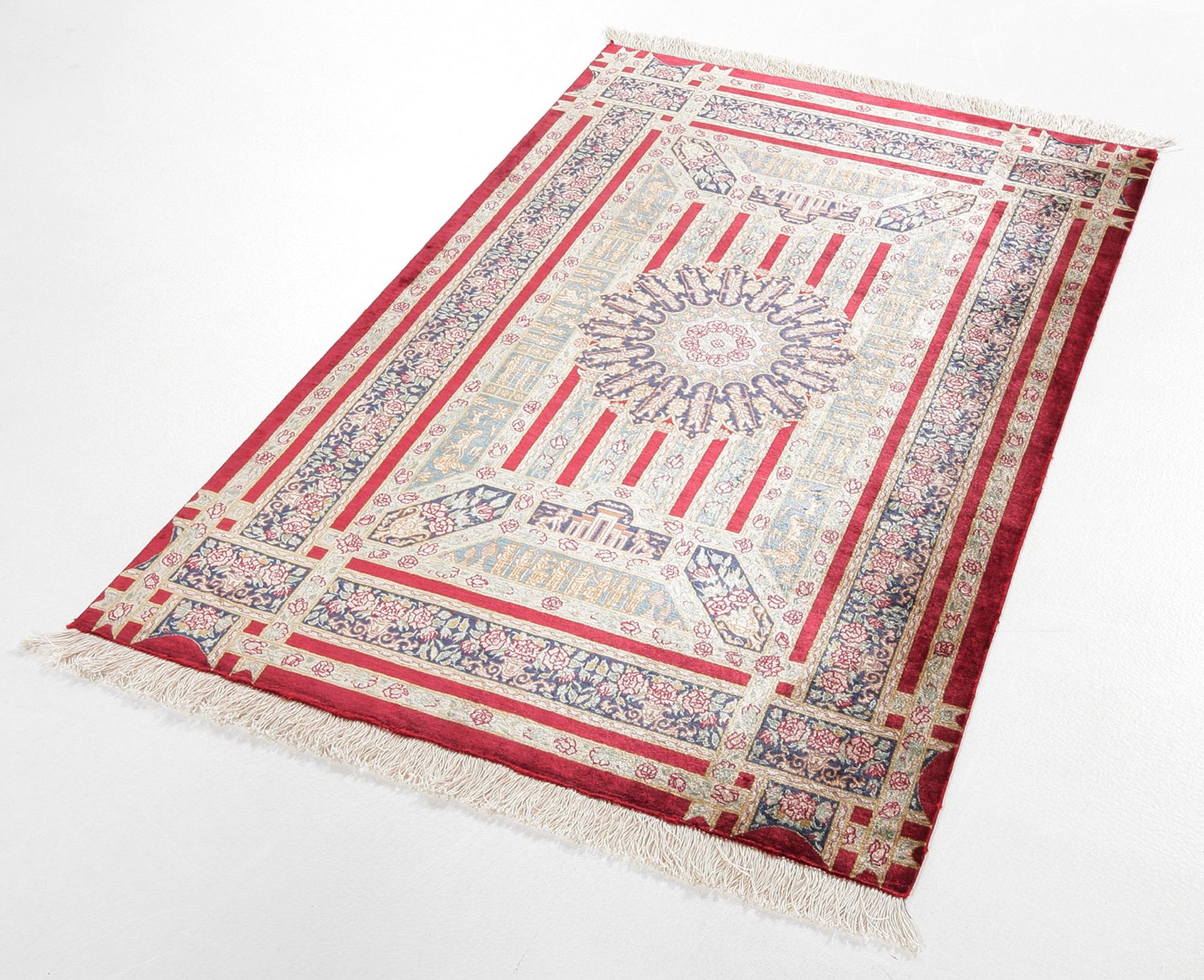 Ghom Perserteppich aus Iran, 75 × 123 cm