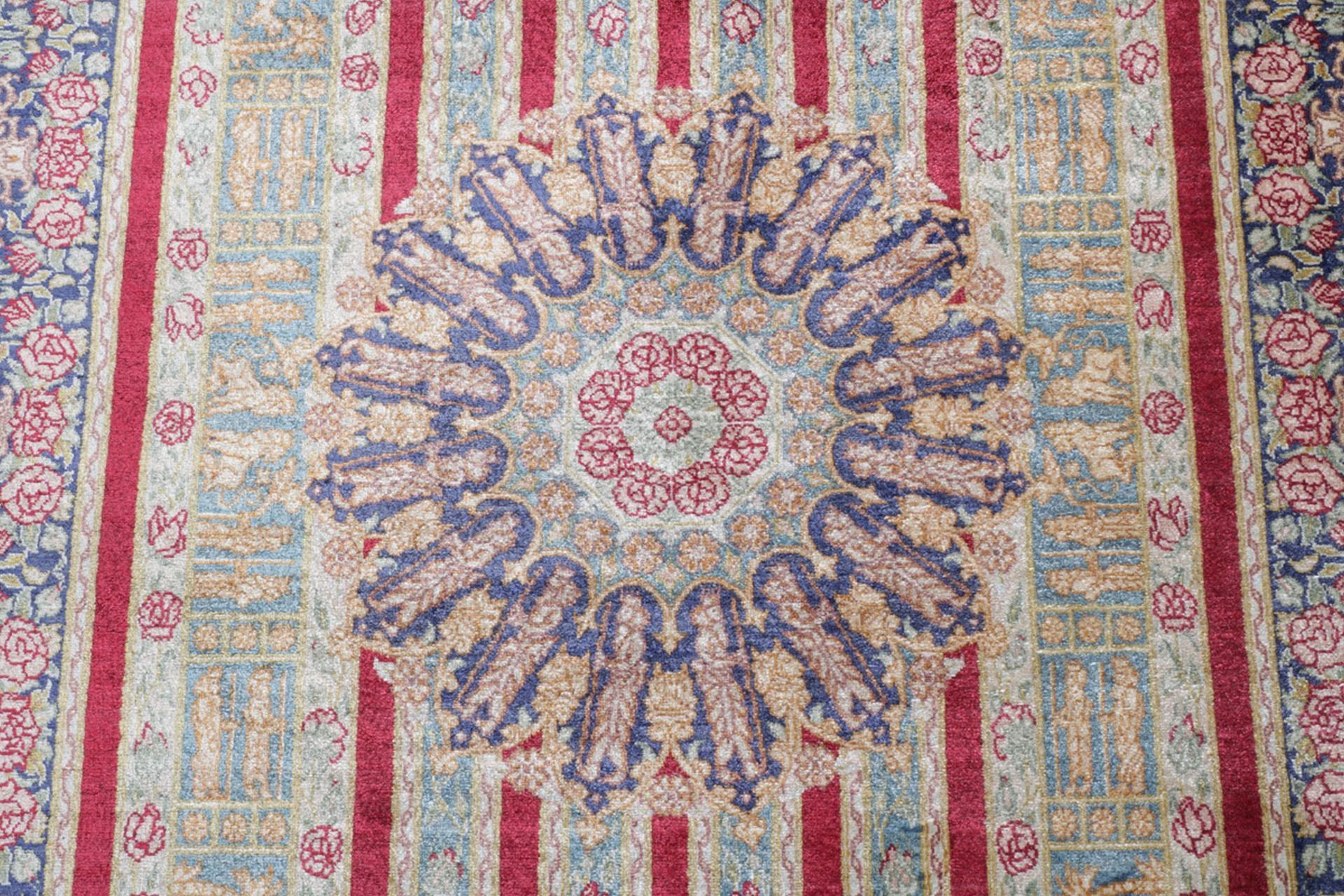 Ghom Perserteppich aus Iran, 75 × 123 cm