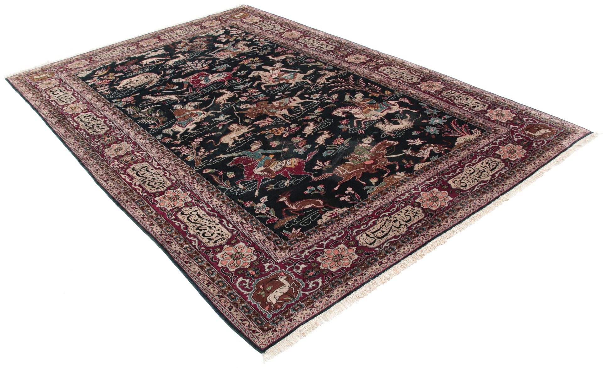Kashan Perserteppich aus Iran, 140 × 210 cm