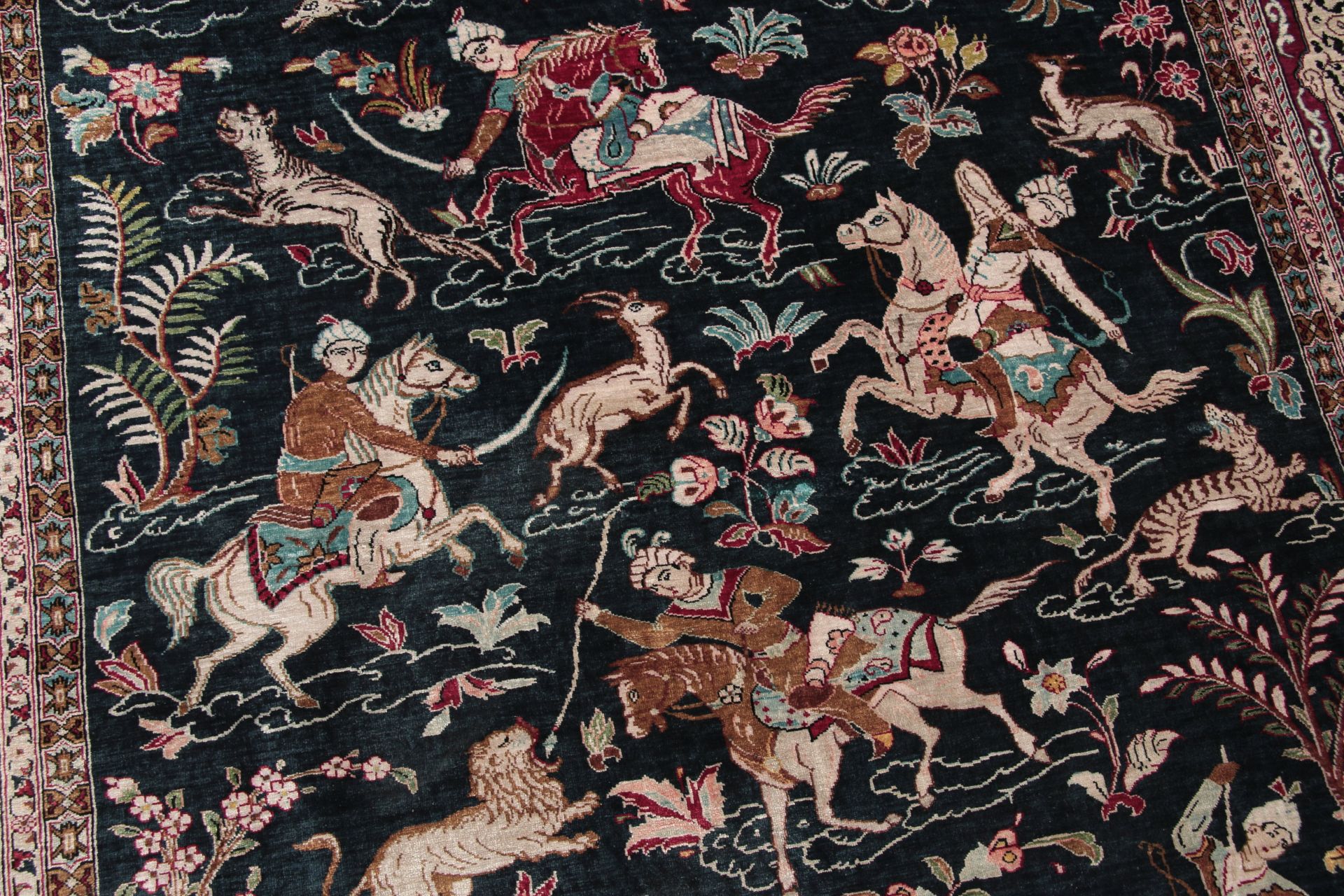 Kashan Perserteppich aus Iran, 140 × 210 cm
