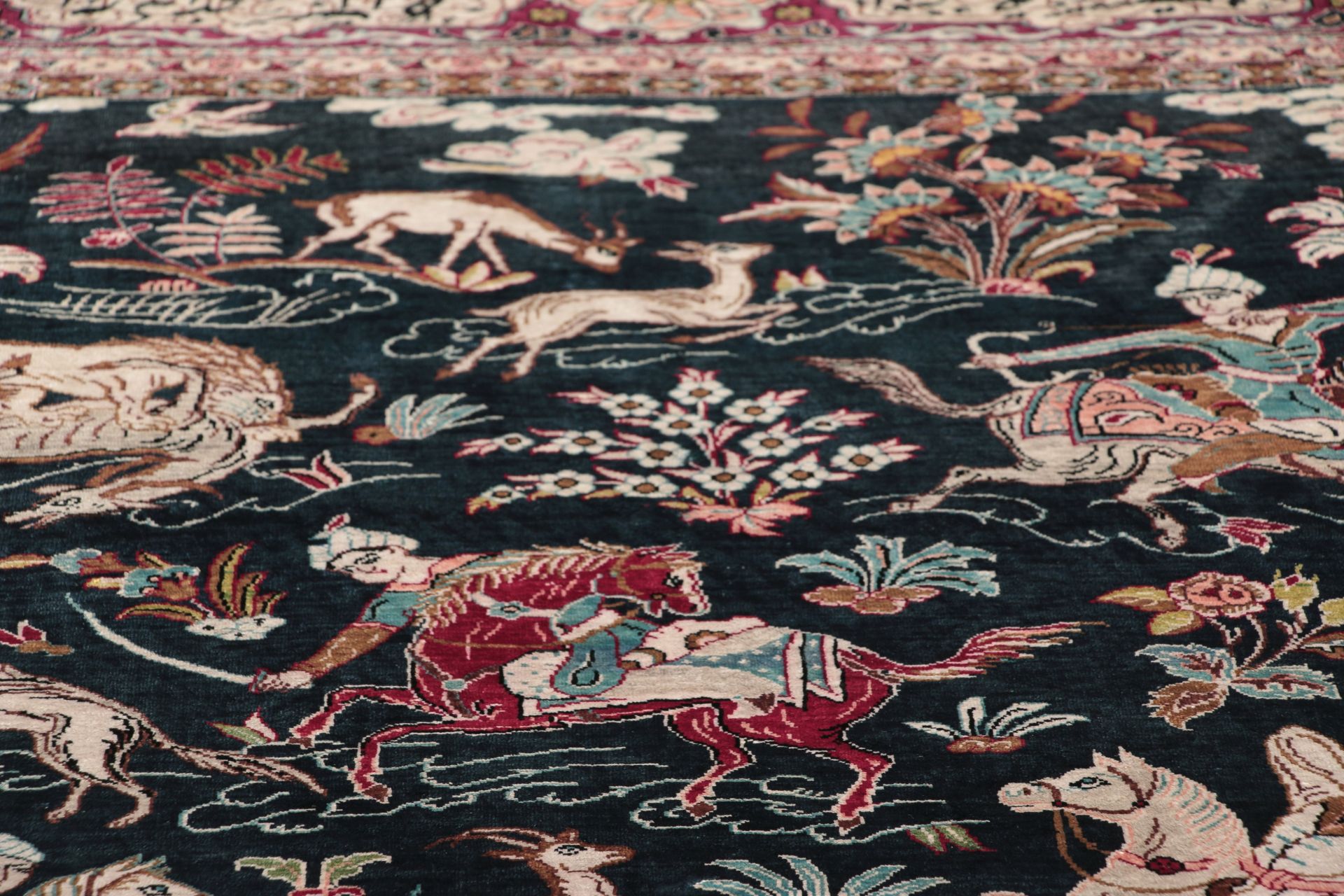 Kashan Perserteppich aus Iran, 140 × 210 cm