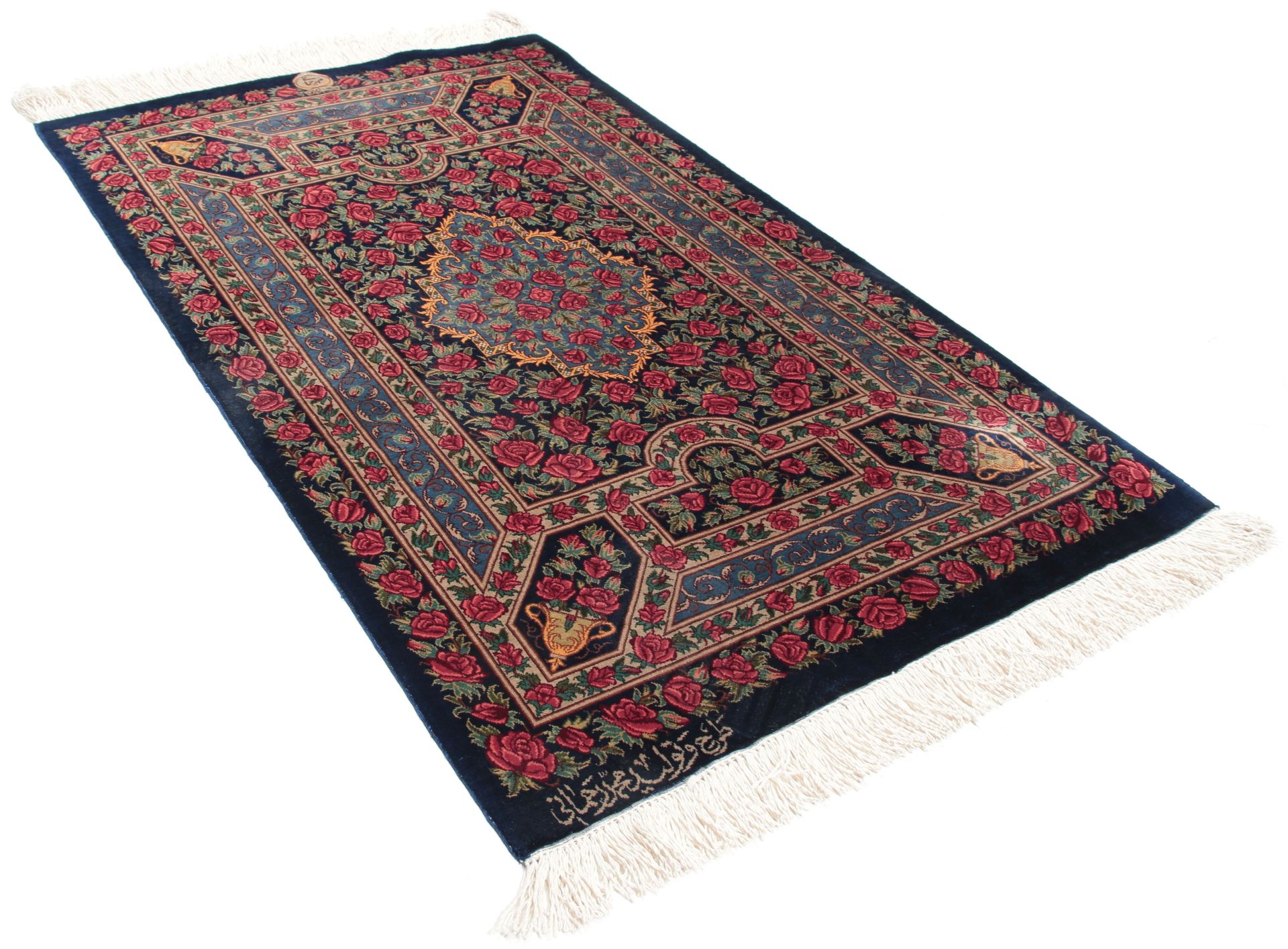 perserteppich-ghom-58-x-93-cm-seide-handgeknupft-exklusiv-1 Handgeknüpfter Ghom Perserteppich 58 × 93 cm