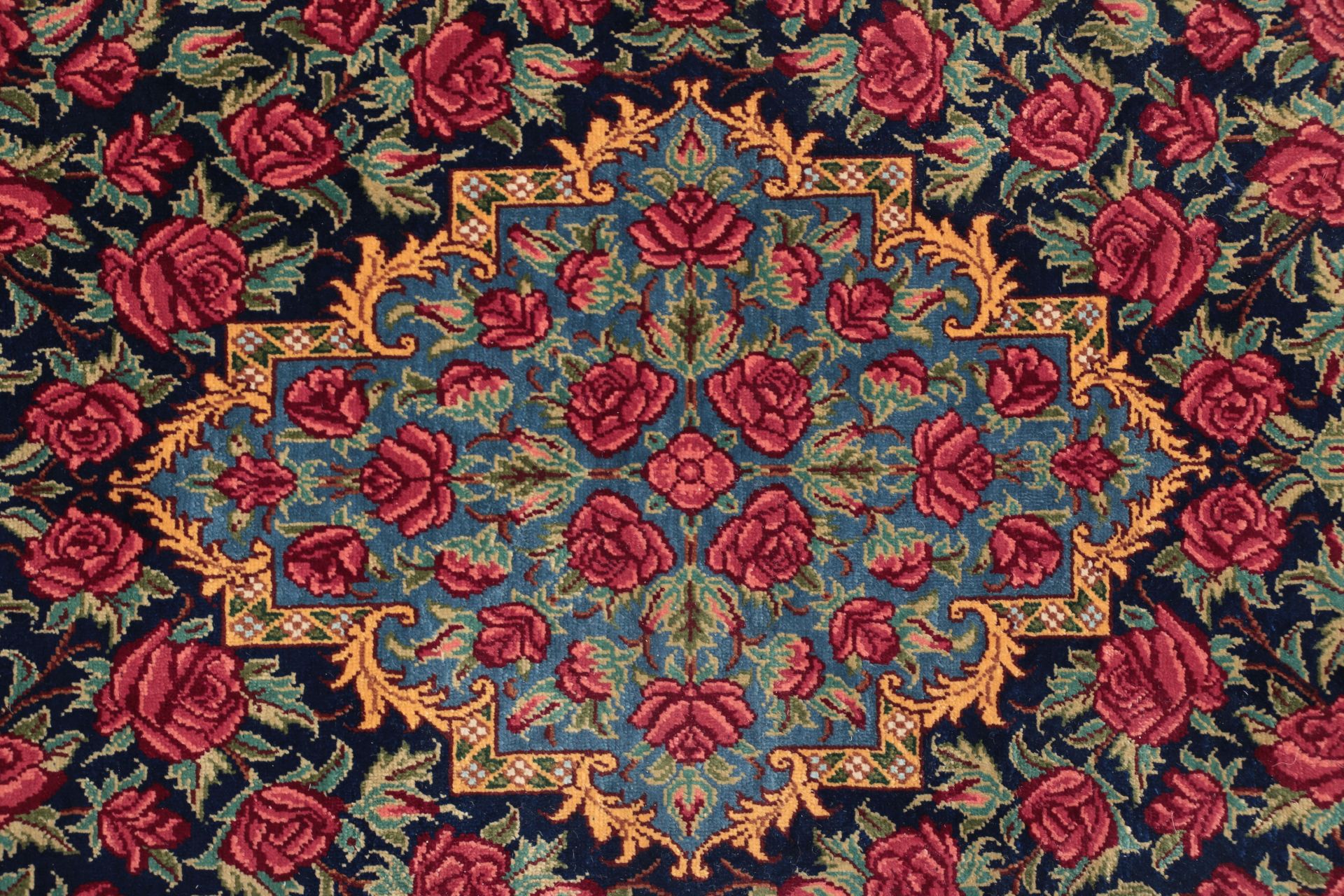 perserteppich-ghom-58-x-93-cm-seide-handgeknupft-exklusiv-2 Handgeknüpfter Ghom Perserteppich 58 × 93 cm