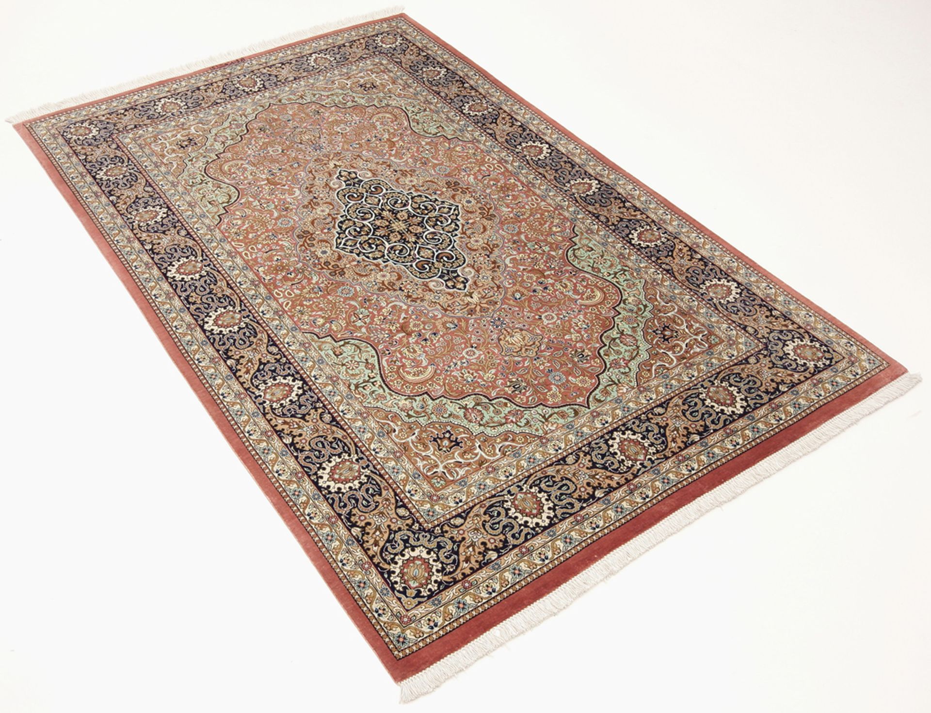 Handgeknüpfter Ghom Perserteppich 98 × 151 cm