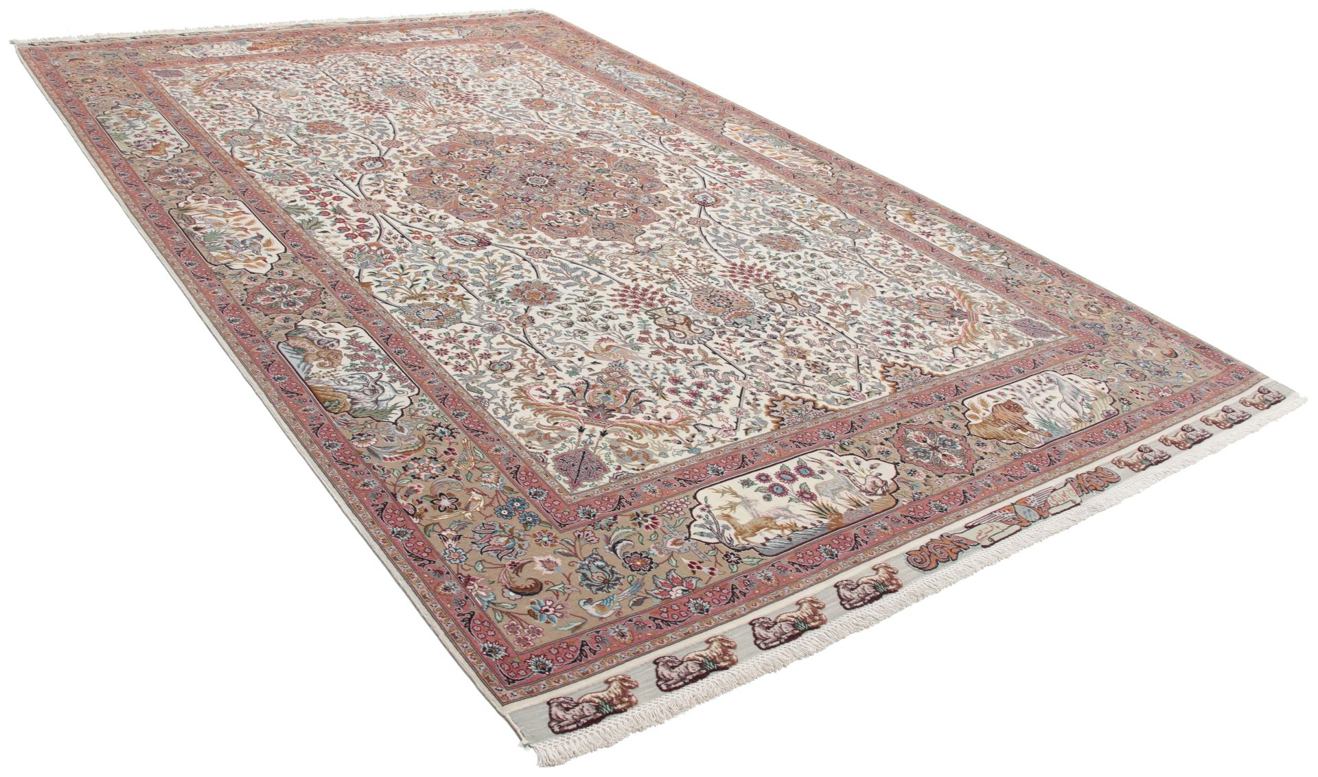 Handgeknüpfter Täbriz Perserteppich 199 × 310 cm