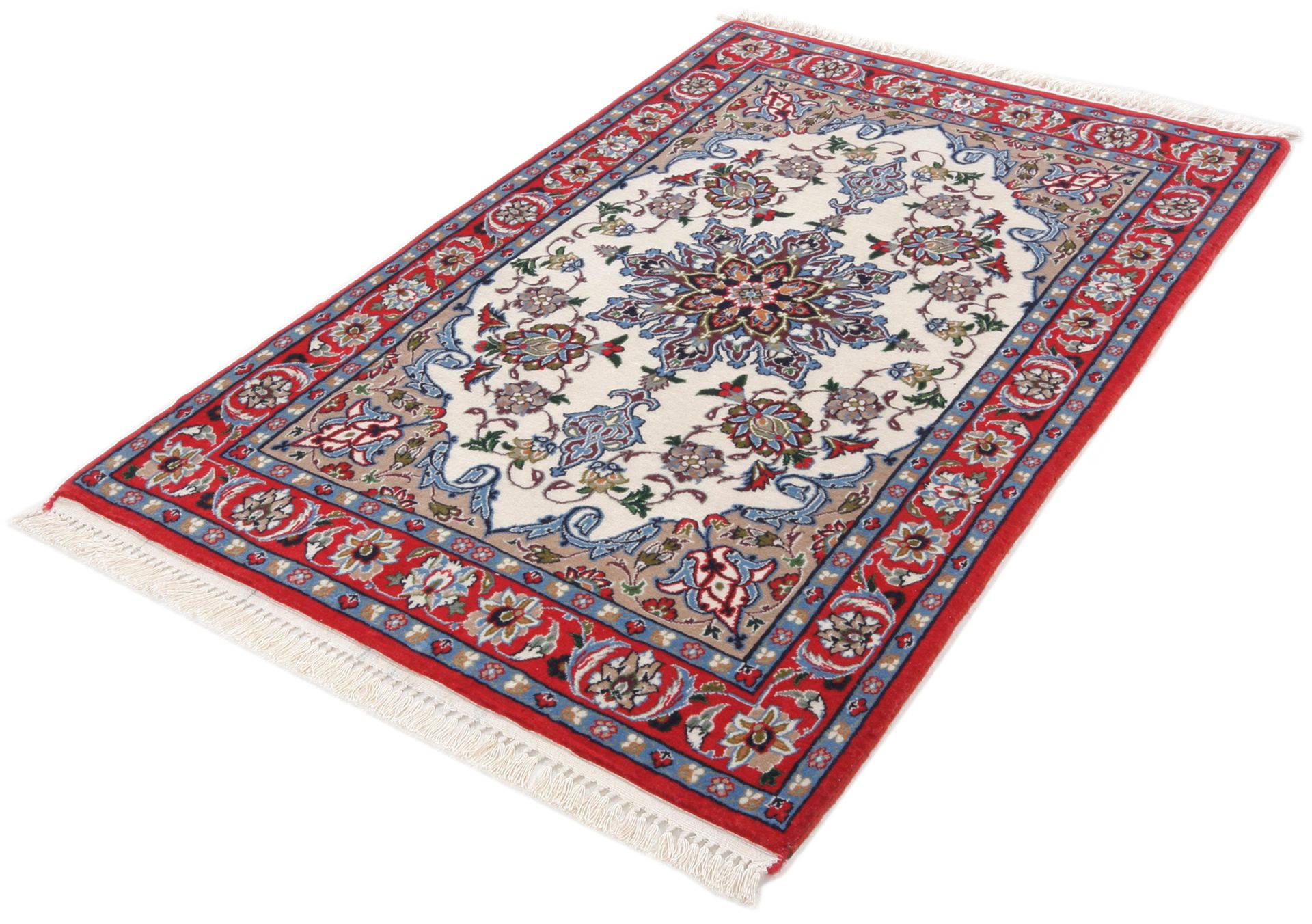 Isfahan Perserteppich aus Iran, 70 × 108 cm