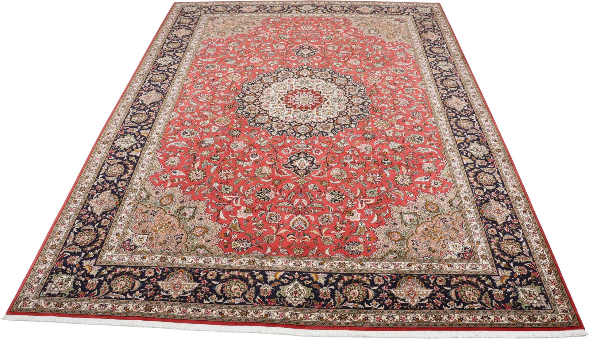 Handgeknüpfter Täbriz Perserteppich 254 × 352 cm