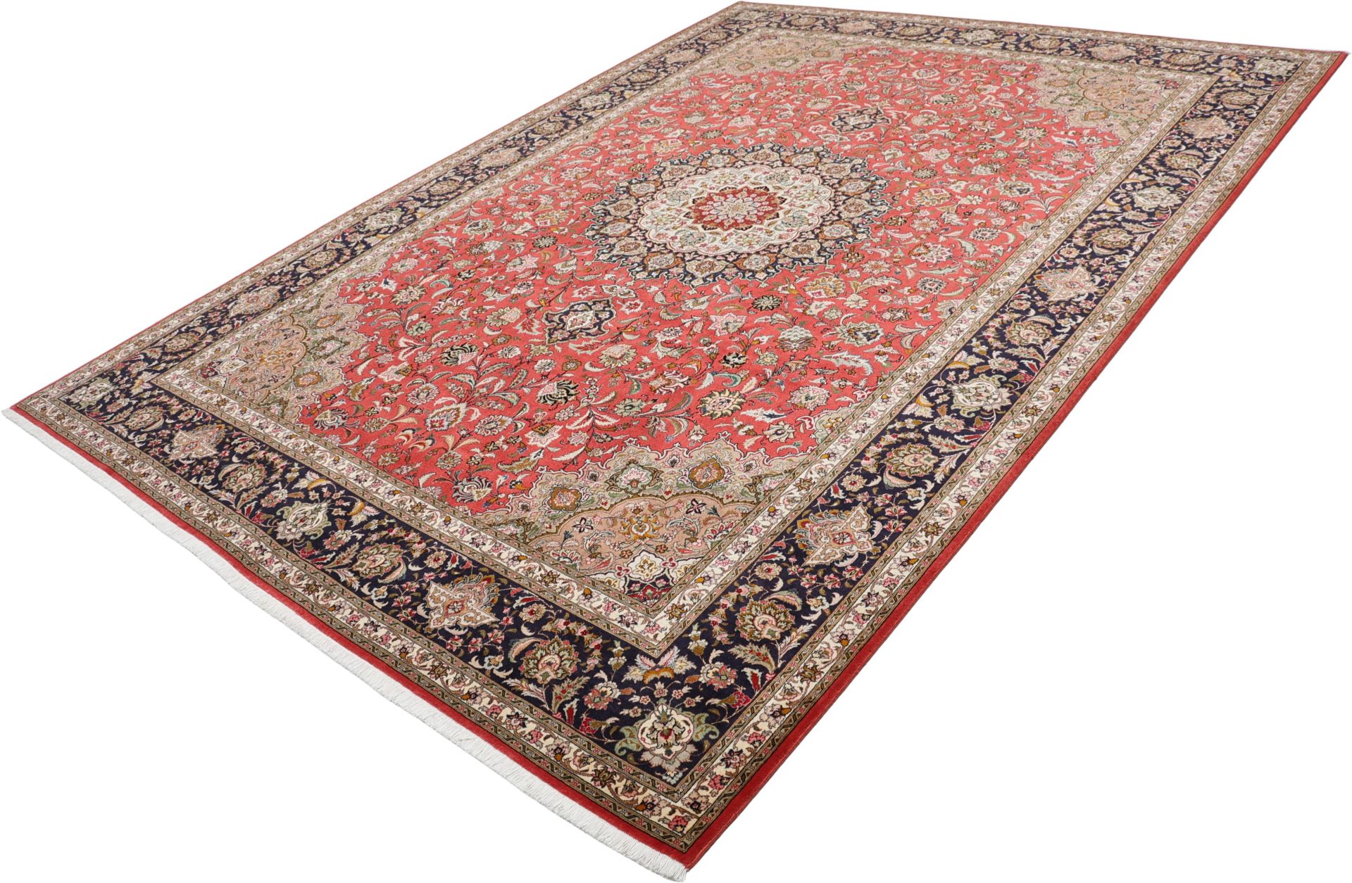 Handgeknüpfter Täbriz Perserteppich 254 × 352 cm
