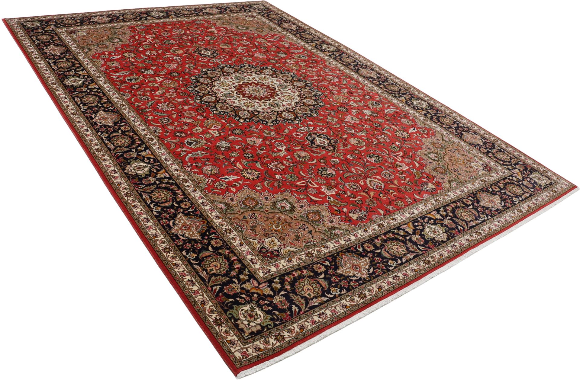 Handgeknüpfter Täbriz Perserteppich 254 × 352 cm