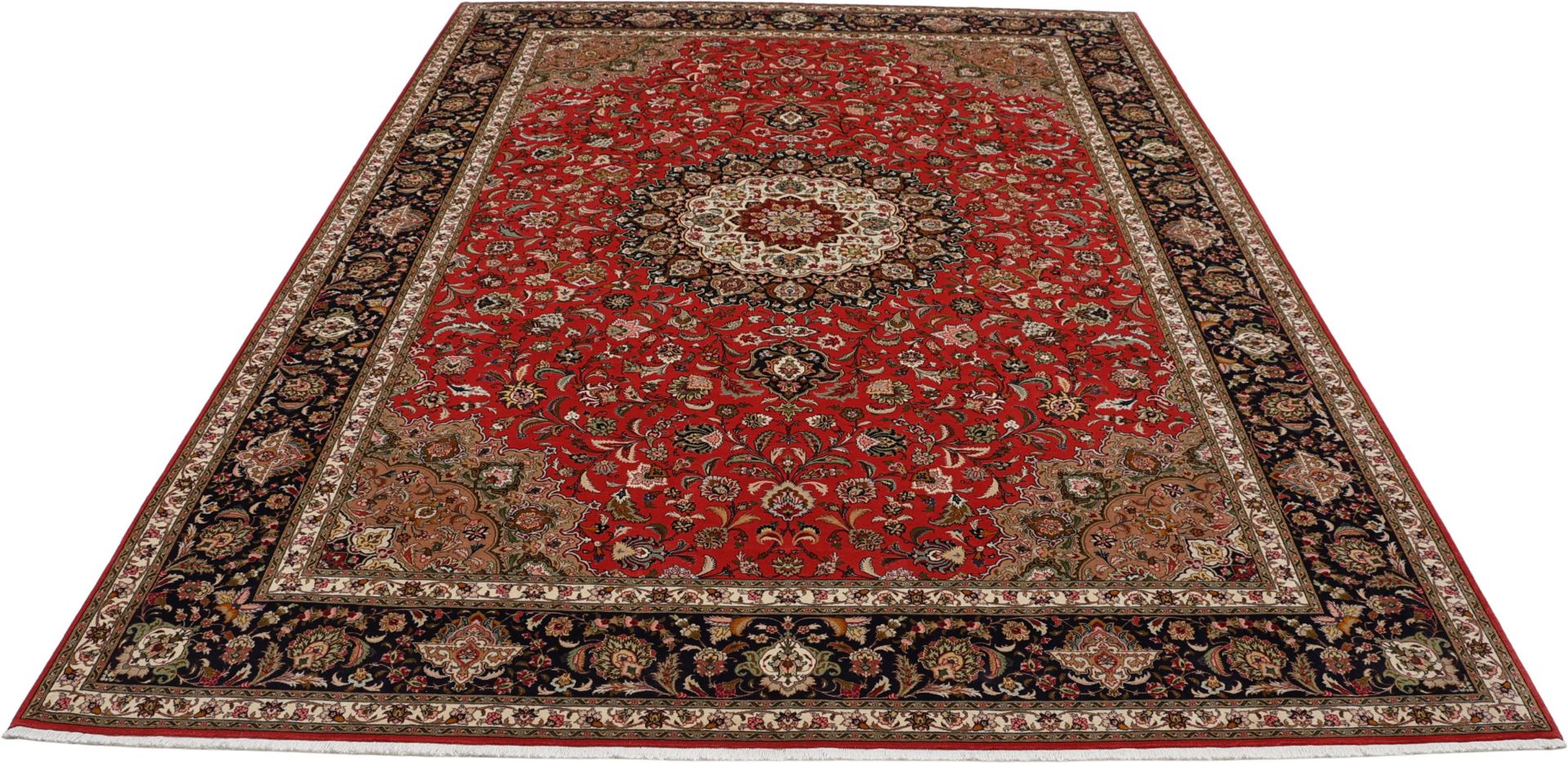 Handgeknüpfter Täbriz Perserteppich 254 × 352 cm