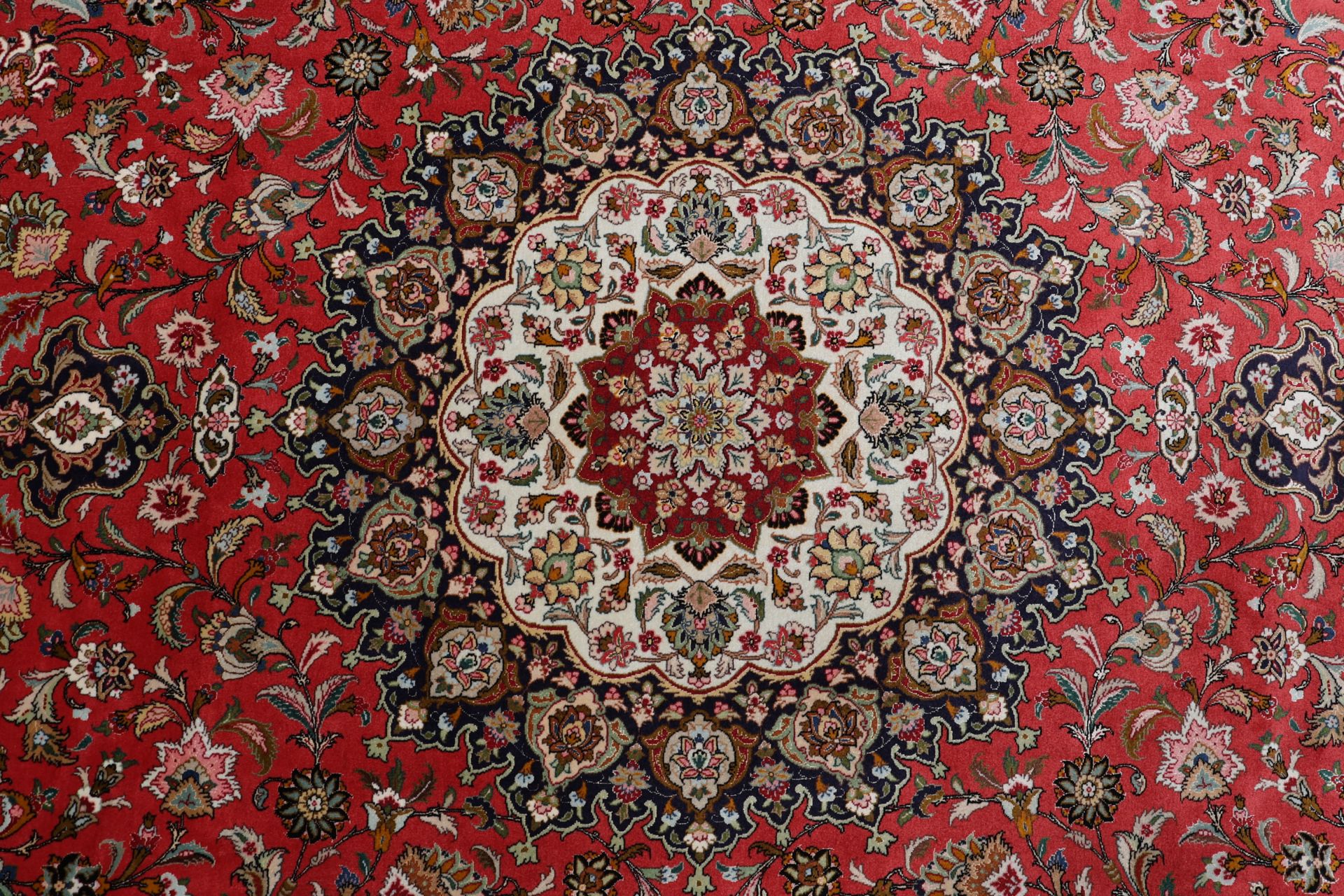 Handgeknüpfter Täbriz Perserteppich 254 × 352 cm