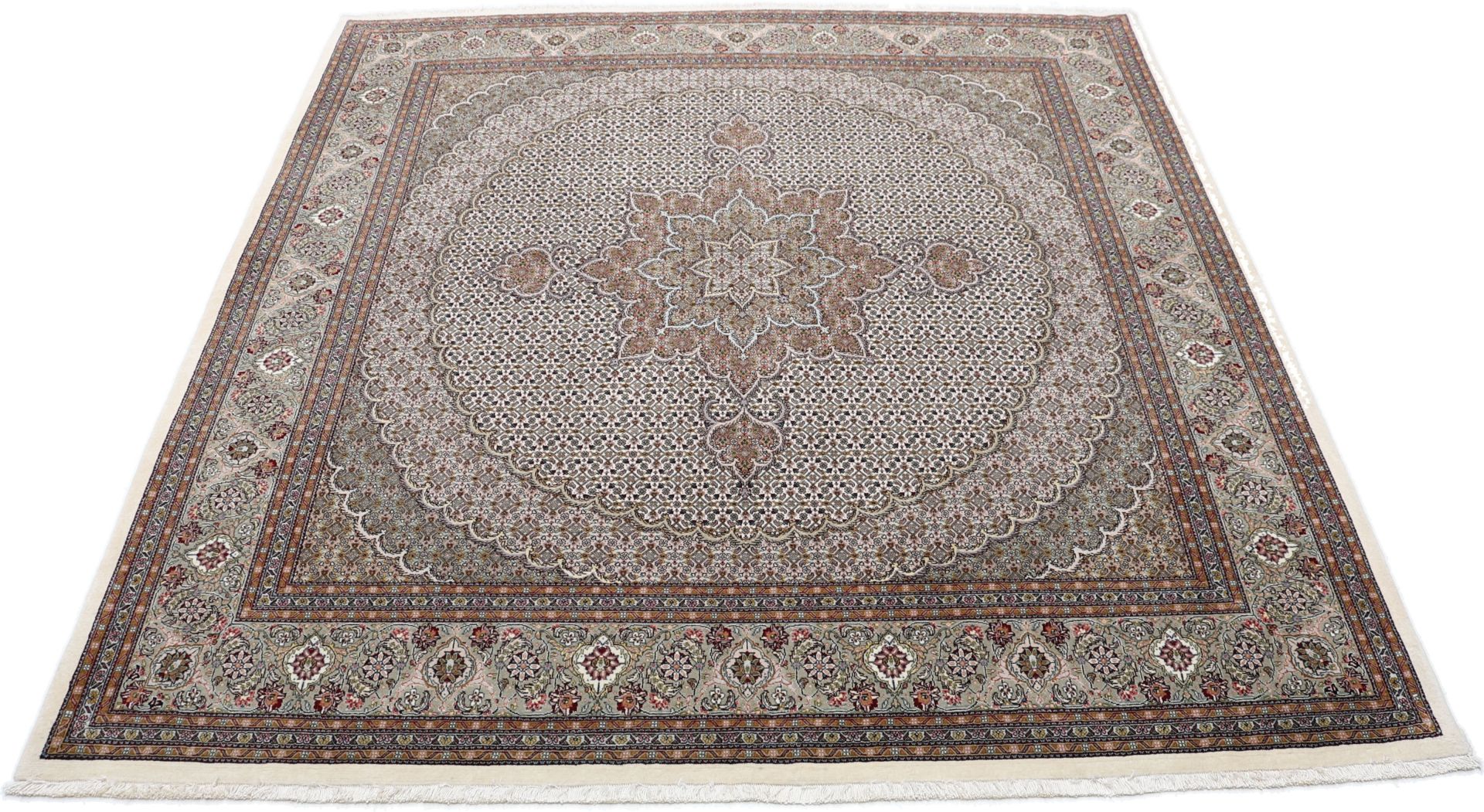 Handgeknüpfter Täbriz Perserteppich 200 × 205 cm