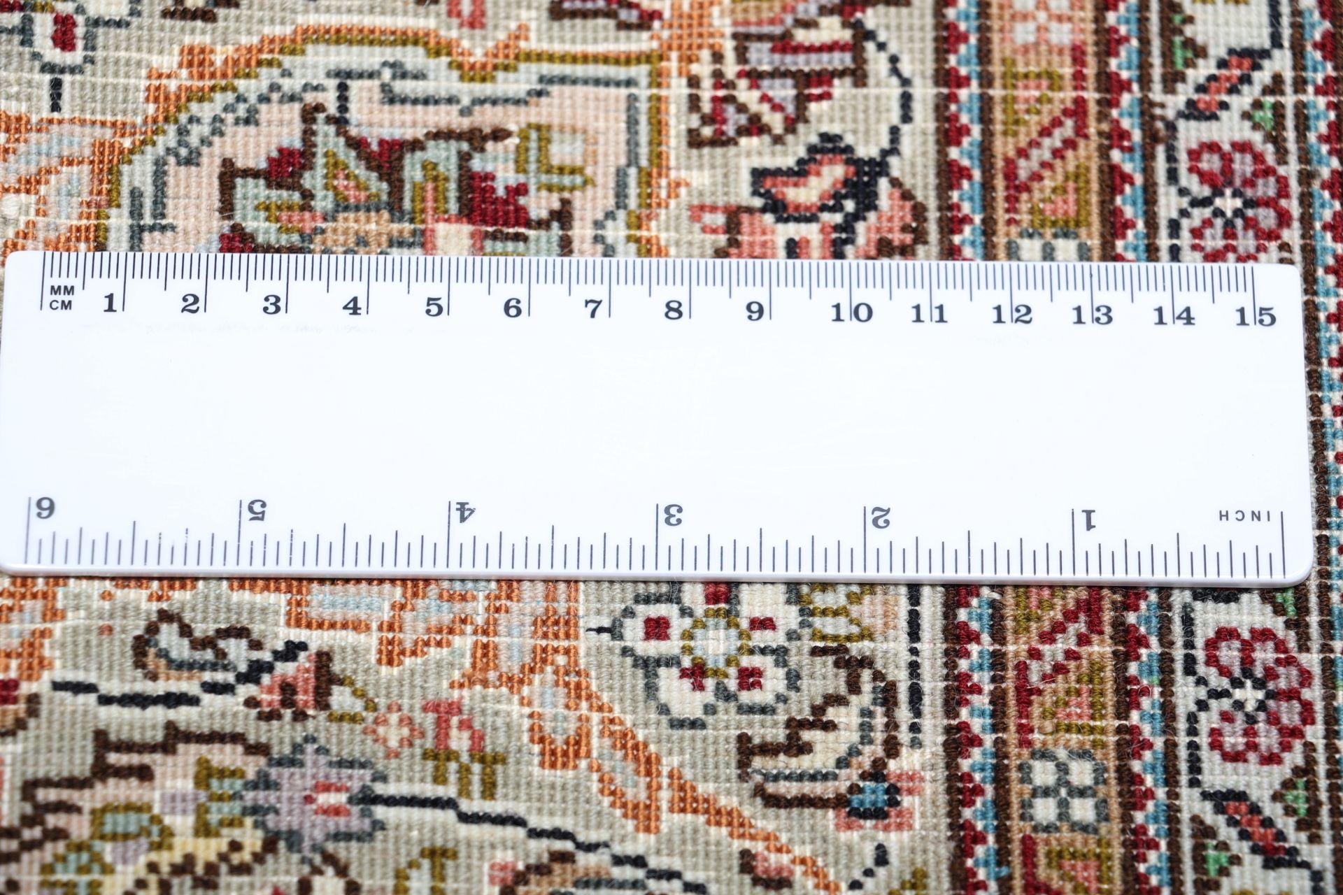 Handgeknüpfter Täbriz Perserteppich 200 × 205 cm